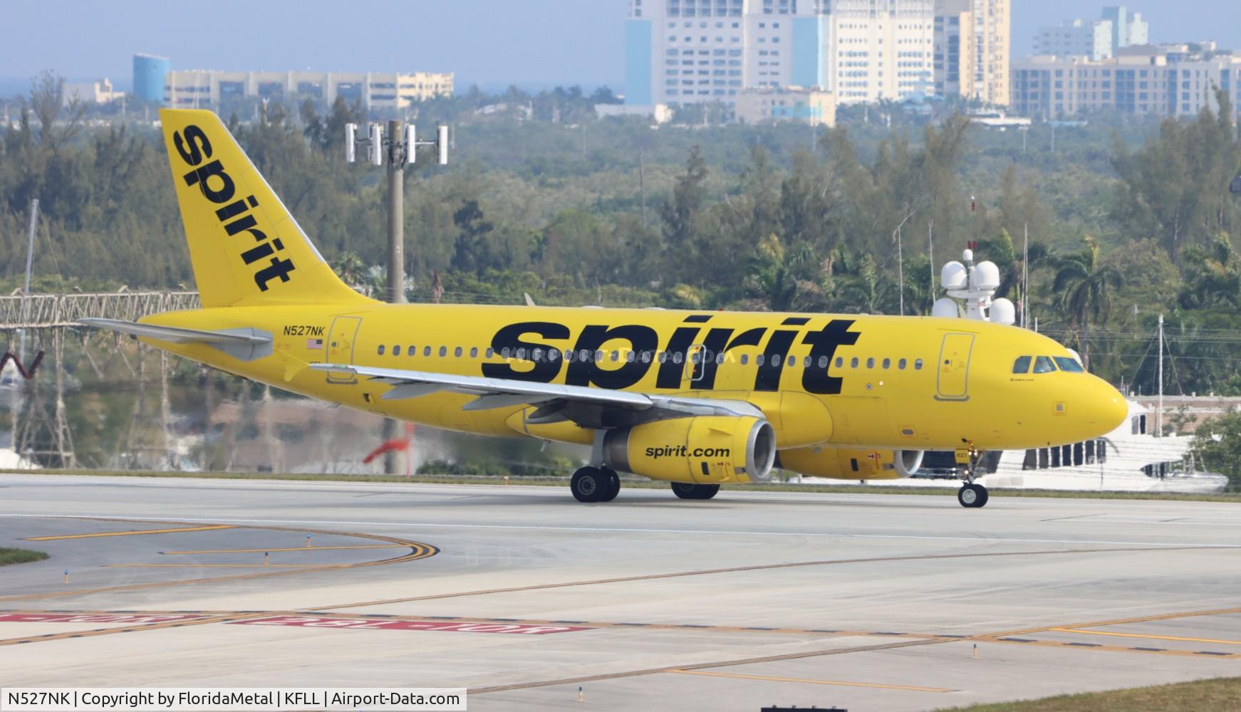 N527NK, 2007 Airbus A319-132 C/N 2978, NKS A319 zx fll-cun, mmun 