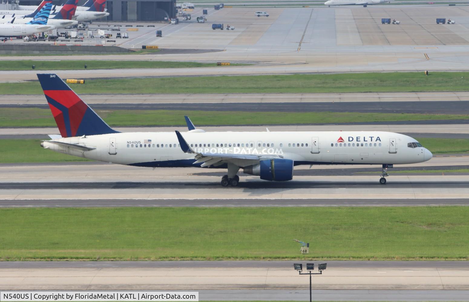 N540US, 1996 Boeing 757-251 C/N 26487, DAL 752 zx rdu-atl