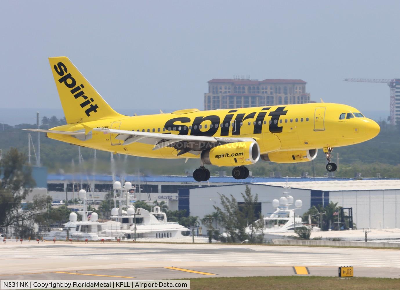 N531NK, 2007 Airbus A319-132 C/N 3026, NKS A319 zx orf-fll