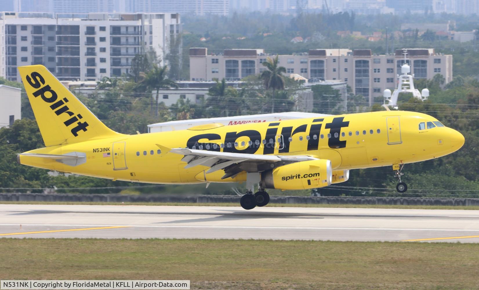 N531NK, 2007 Airbus A319-132 C/N 3026, NKS A319 zx orf-fll