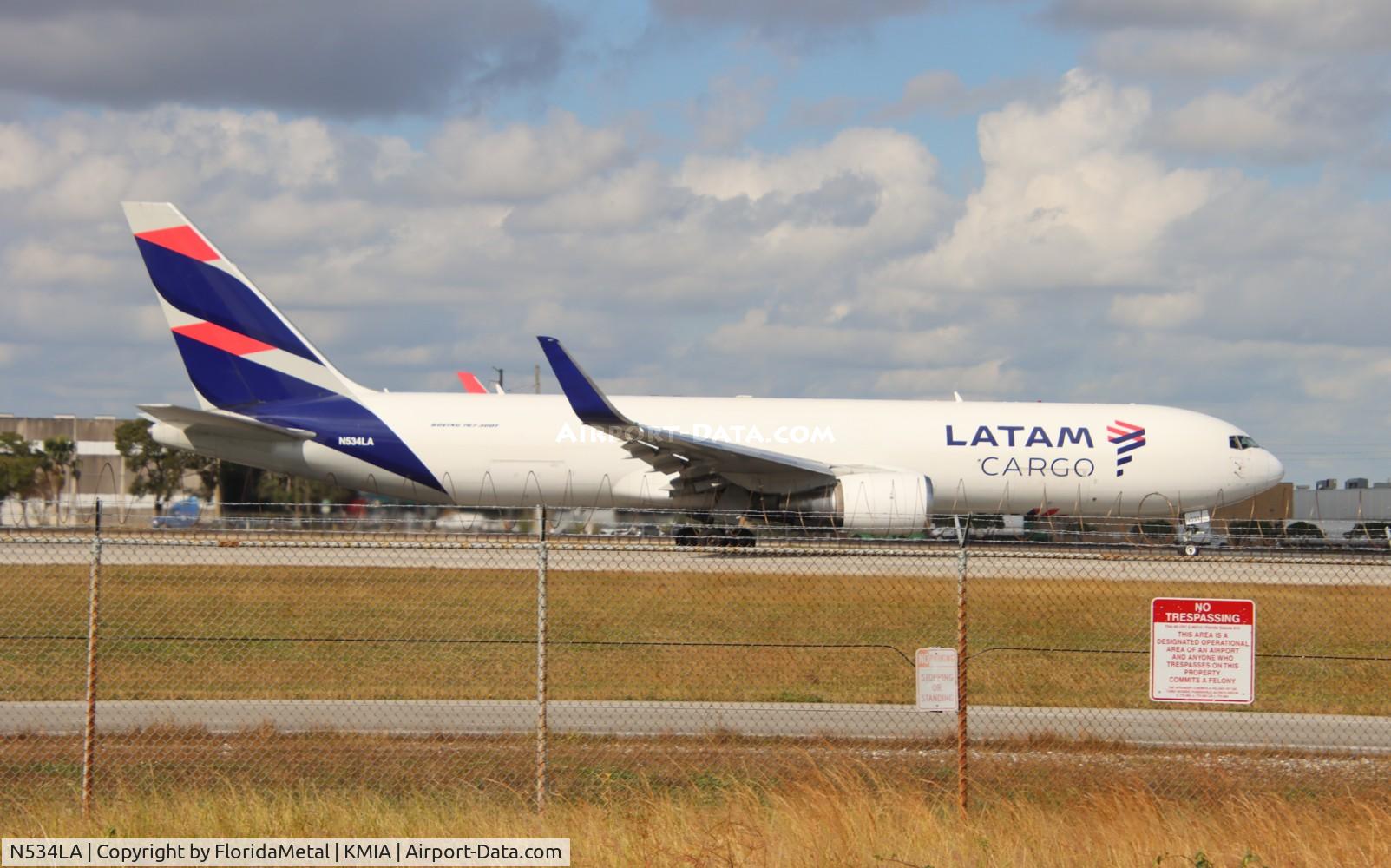 N534LA, 2001 Boeing 767-316F(ER) C/N 32572, LATAM Cargo 767-300F zx mia-hsv