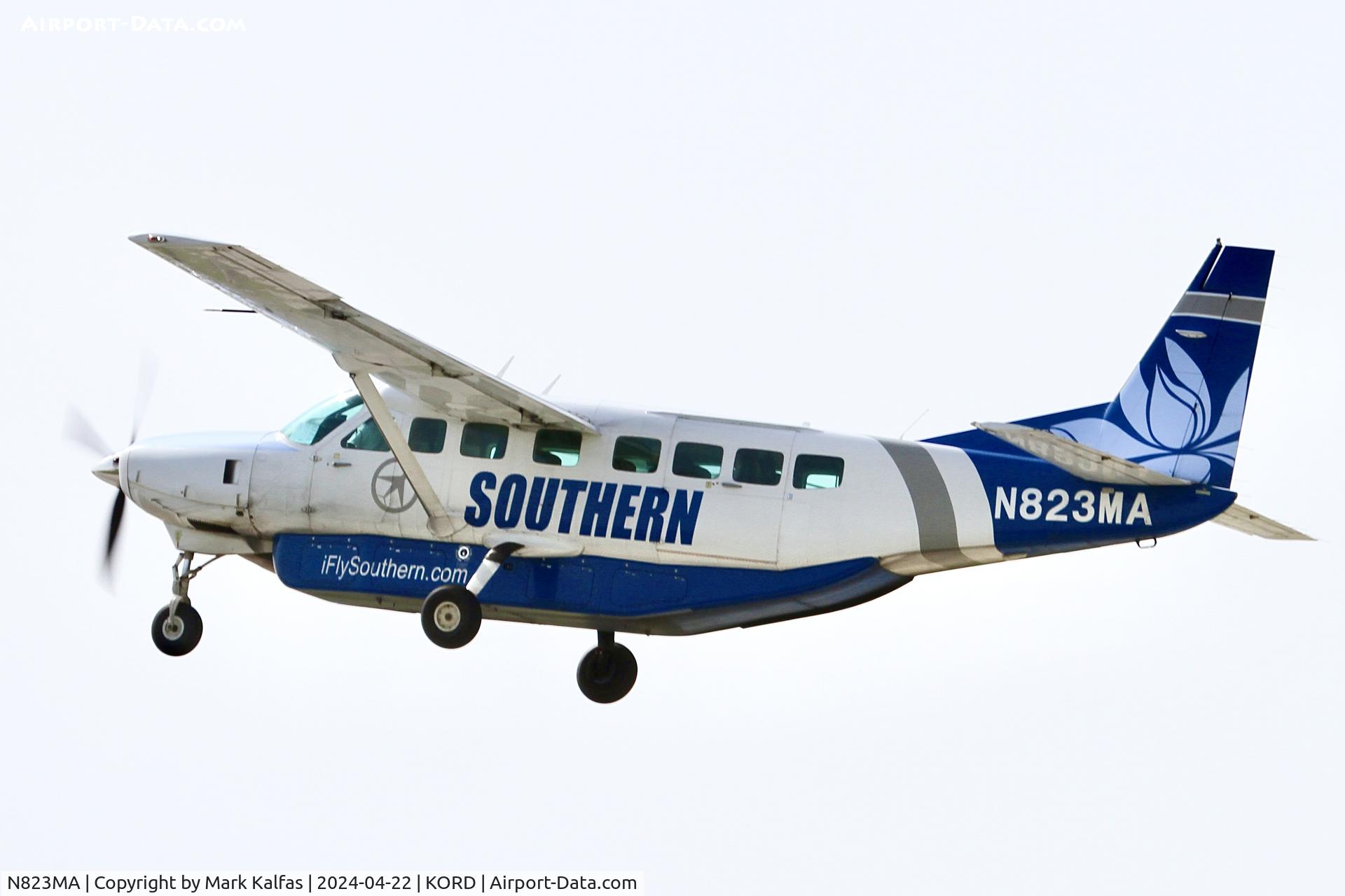 N823MA, 2018 Cessna 208B C/N 208B5470, C208 SOUTHERN AIRWAYS PACIFIC Cessna 208B Caravan N823MA departing 22L KORD