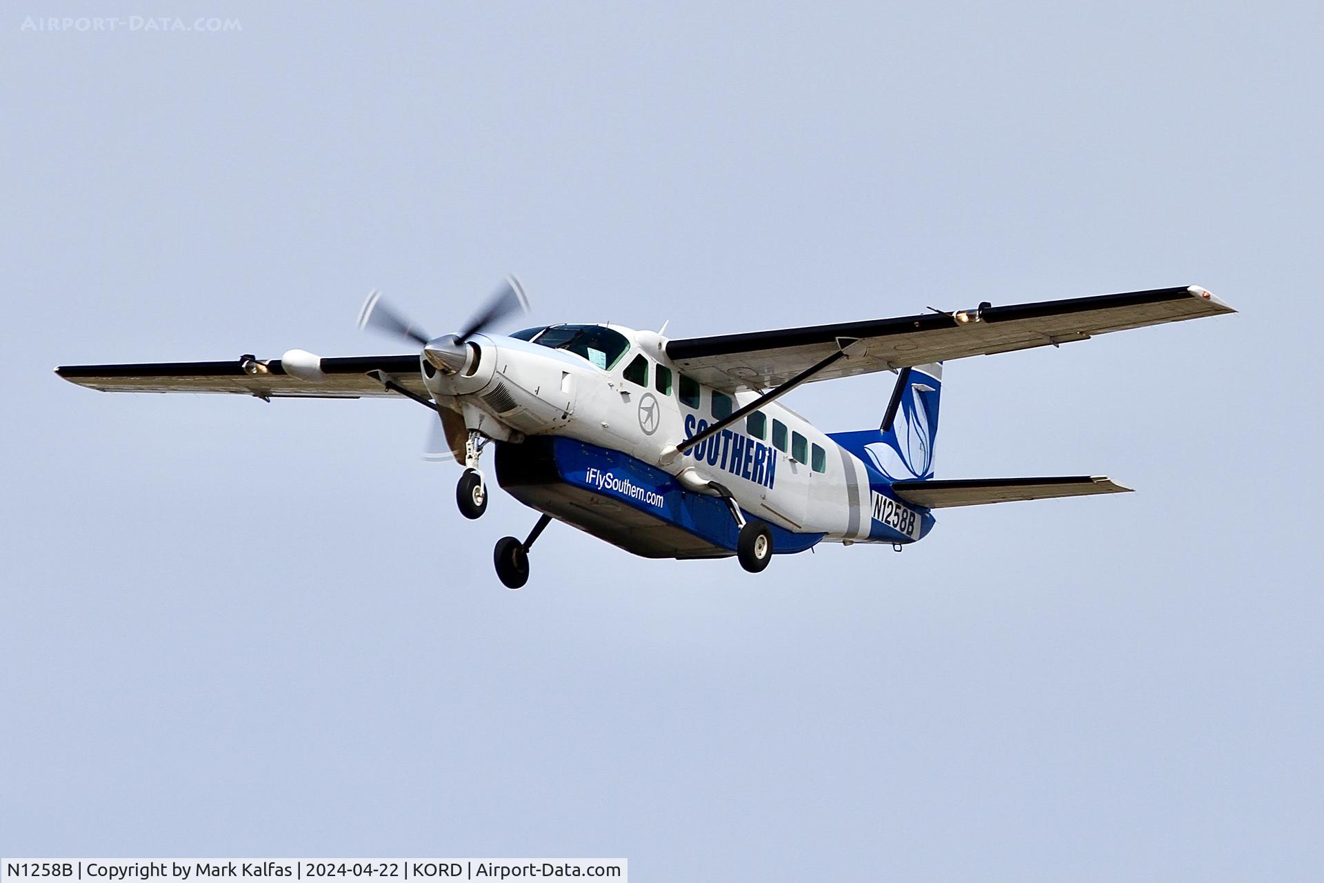 N1258B, 2007 Cessna 208B Grand Caravan C/N 208B1258, C208 Southern Airways Express Cessna 208B Caravan N1258B 28C approach KORD
