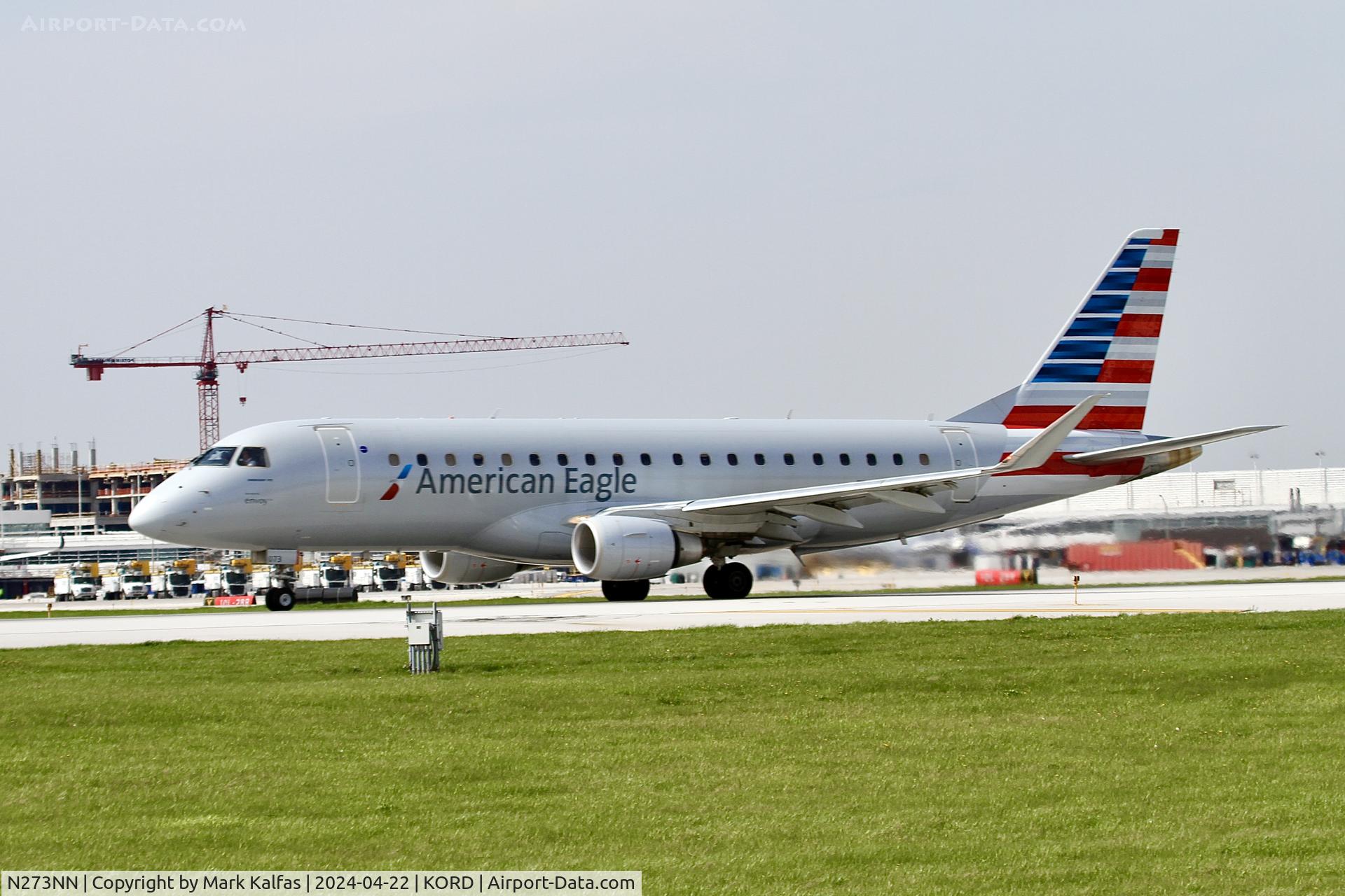 N273NN, 2019 Embraer 175LR C/N 778, E75L Envoy / American Eagle Embraer 175LR N273NN departing 22L KORD