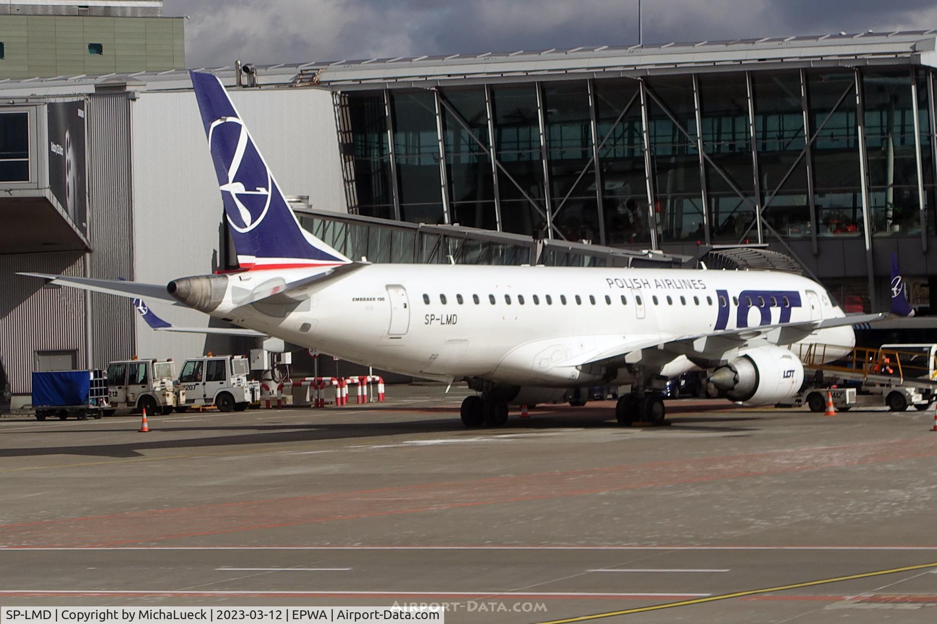 SP-LMD, Embraer ERJ-190 (ERJ-190-100 STD) C/N 19000276, At Warsaw