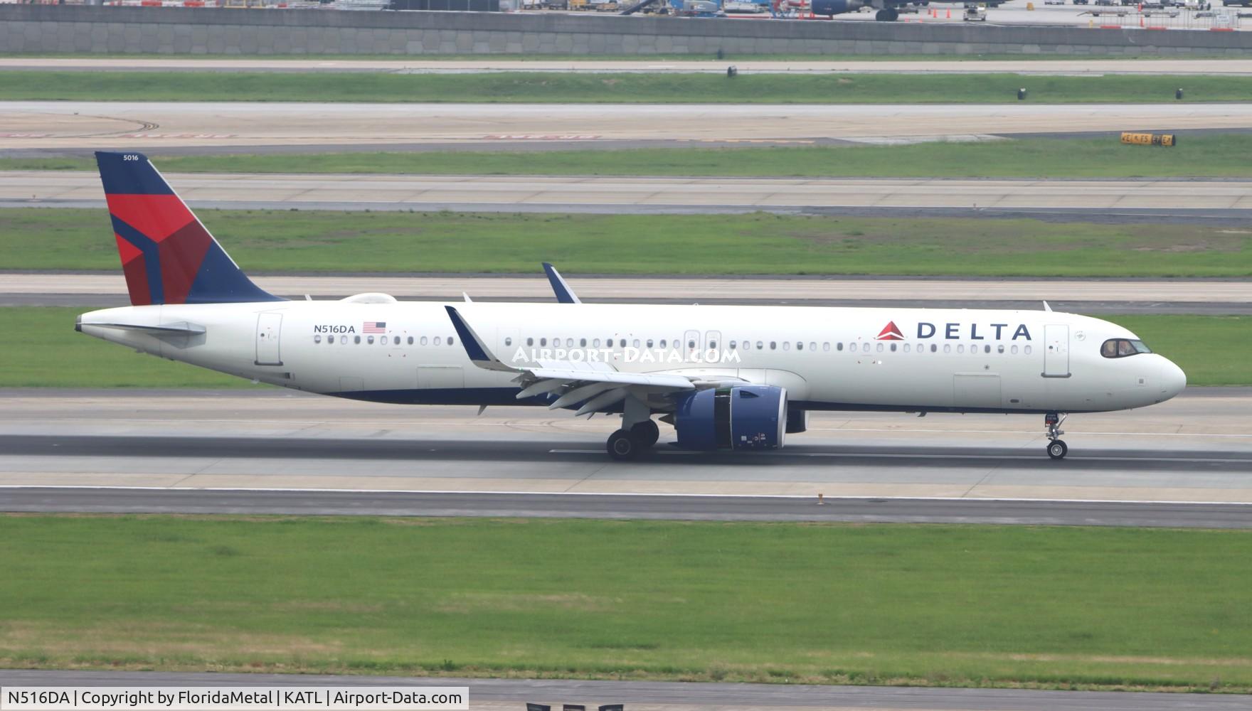 N516DA, 2022 Airbus A321- 271NX C/N 11004, DAL A321N zx bos-atl