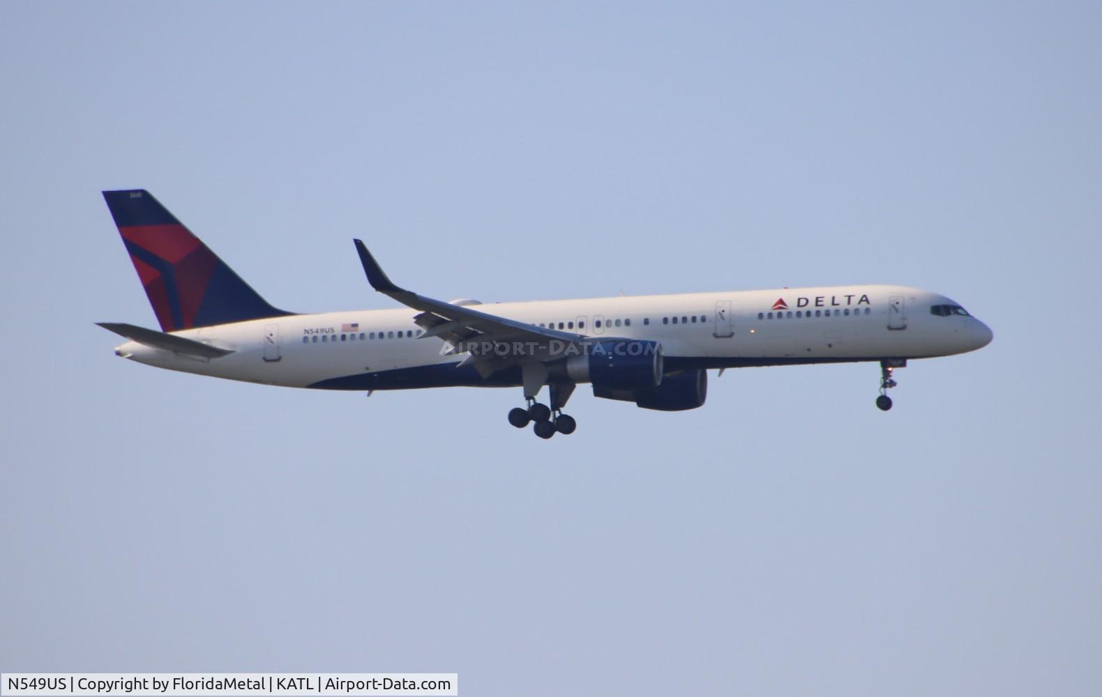 N549US, 1996 Boeing 757-251 C/N 26496, DAL 752 zx orf-atl