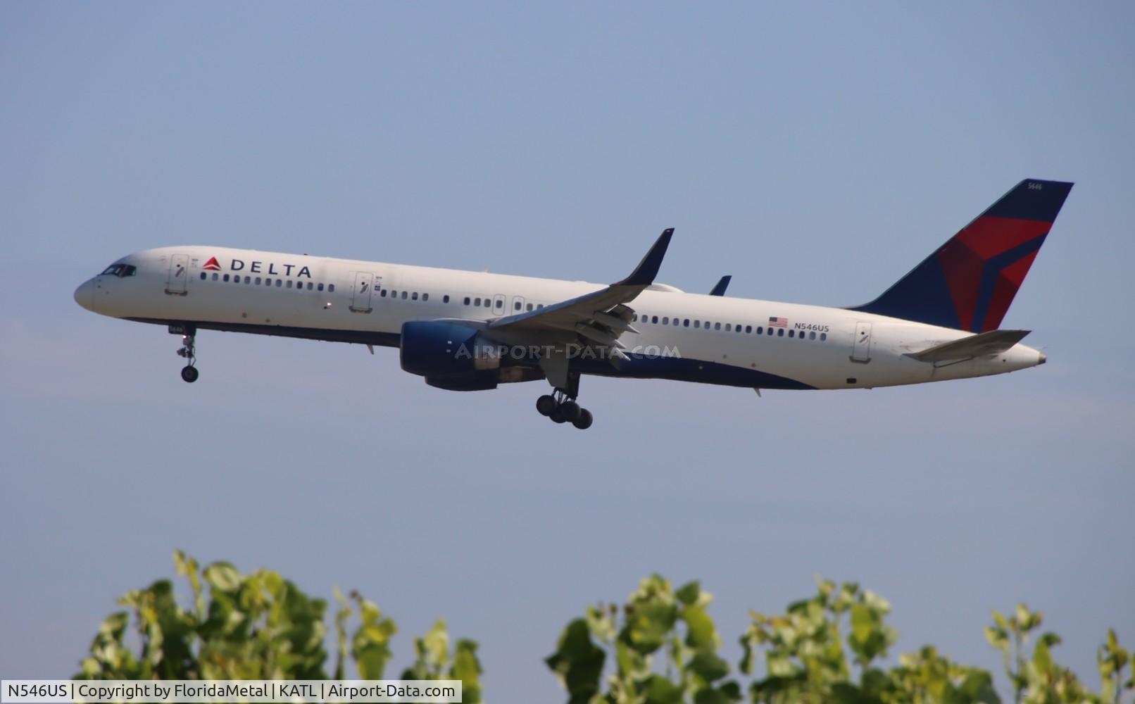 N546US, 1996 Boeing 757-251 C/N 26493, DAL 752 zx phl-atl