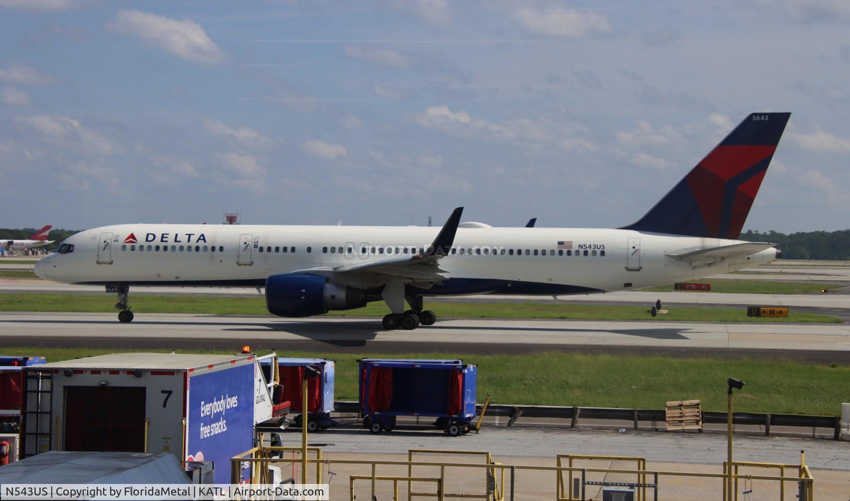 N543US, 1996 Boeing 757-251 C/N 26490, DAL 752 zx atl-sju