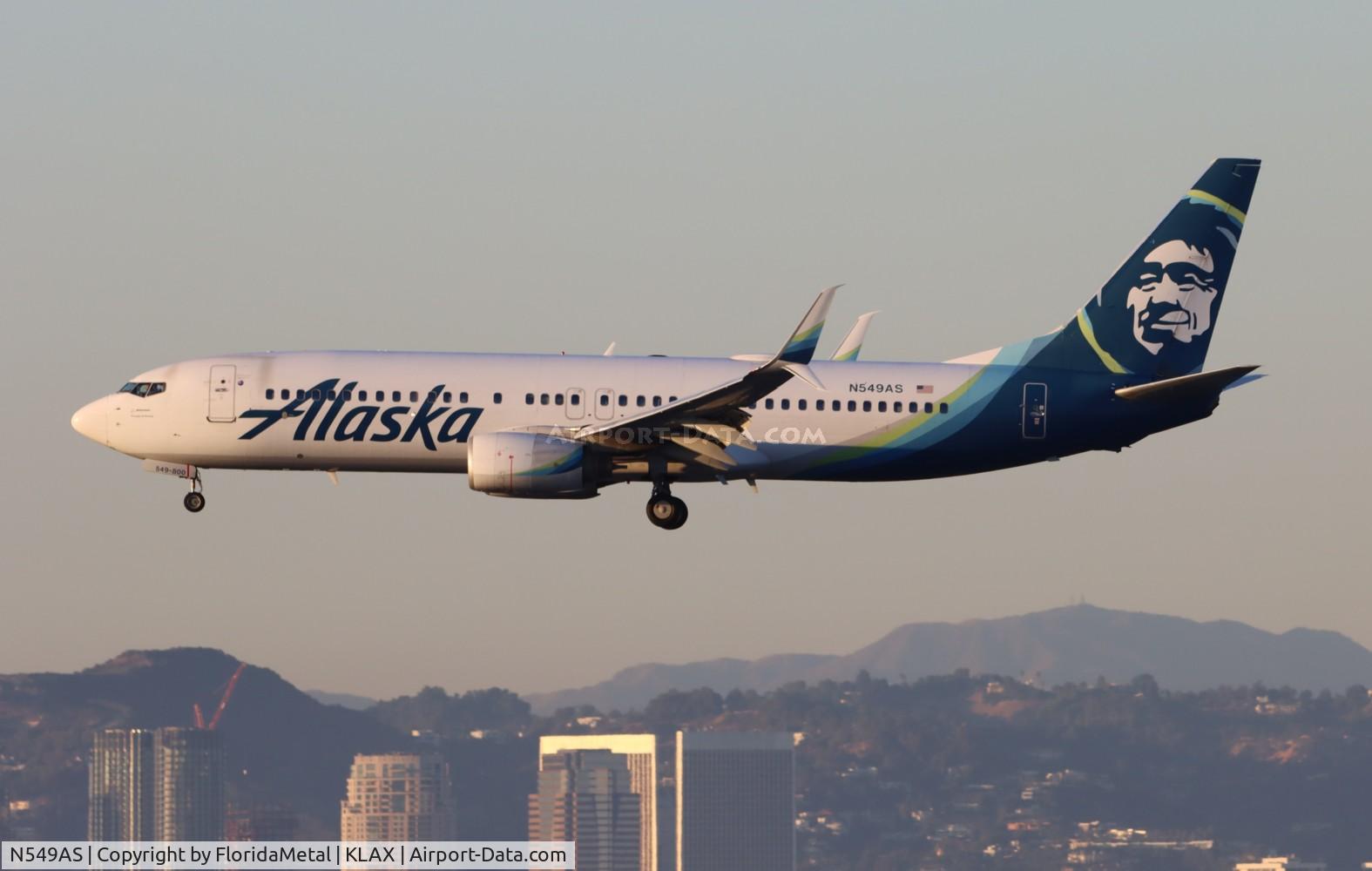 N549AS, 2005 Boeing 737-8FH C/N 30824, ASA 738 zx sea-lax