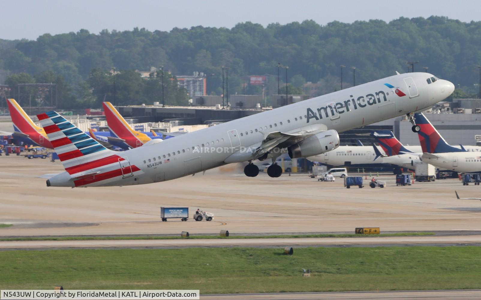 N543UW, 2011 Airbus A321-231 C/N 4843, AAL A321 zx atl-phx