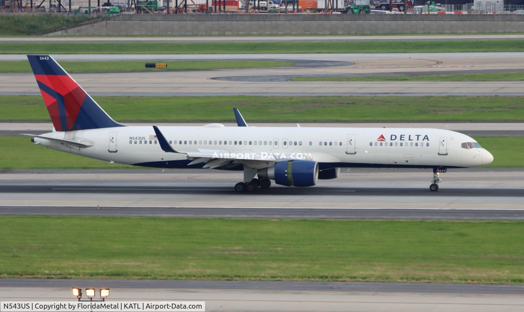 N543US, 1996 Boeing 757-251 C/N 26490, DAL 752 zx mci-atl