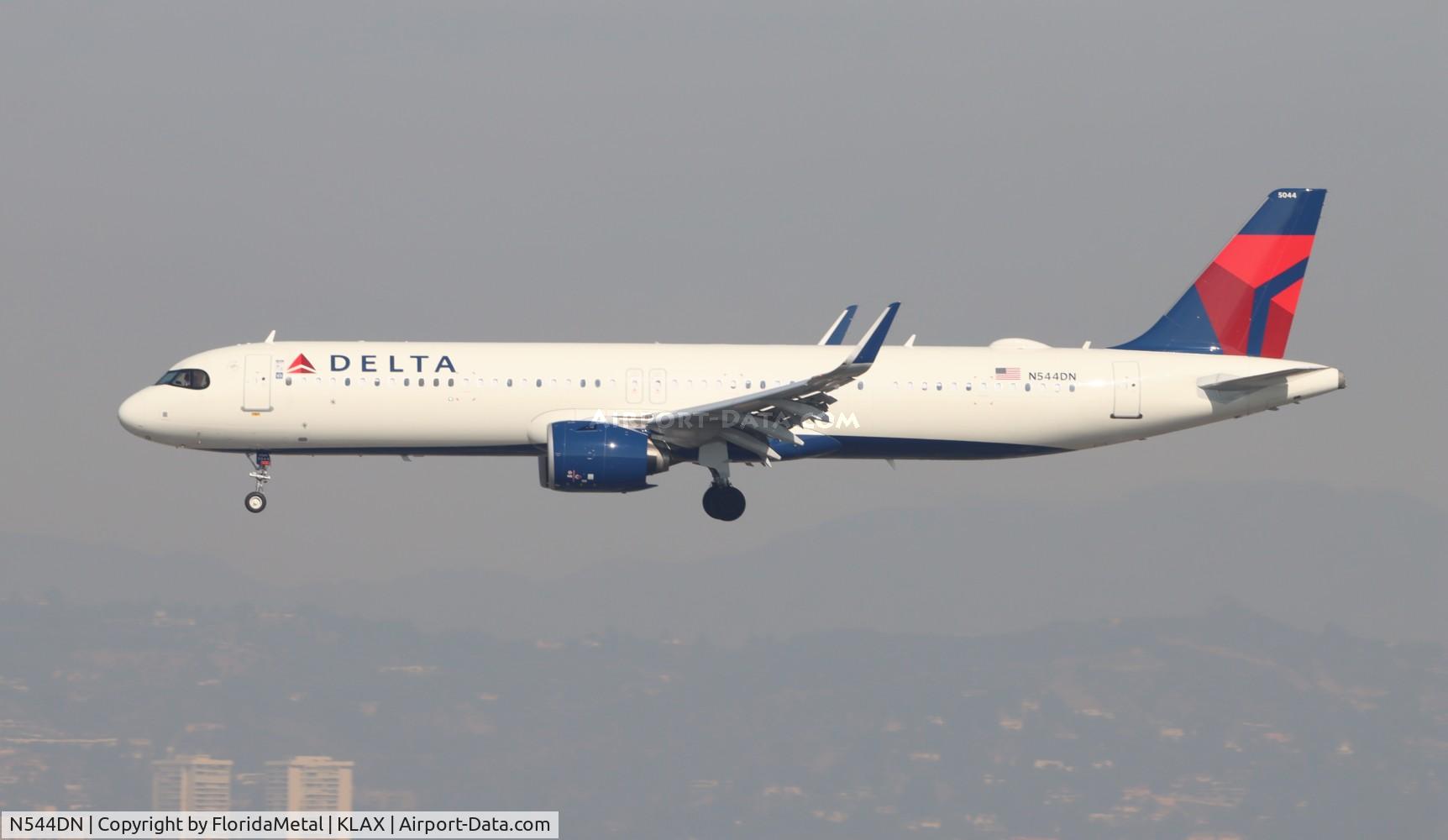 N544DN, 2023 Airbus A321-271NX C/N 11607, DAL A321N zx msp-lax