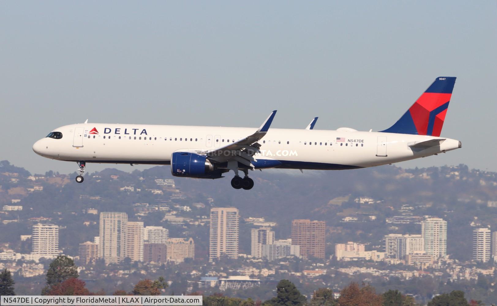 N547DE, 2024 Airbus A321-271NX C/N 11595, DAL A321N zx msp-lax