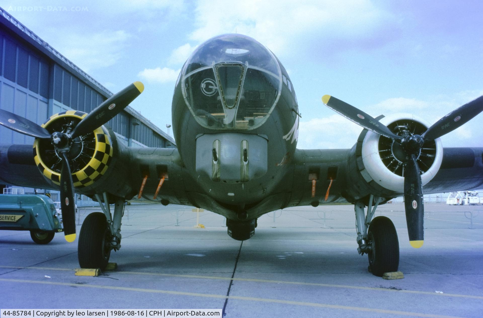 44-85784, 1944 Boeing B-17G Flying Fortress C/N 8693, Copenhagen 16.8.1986