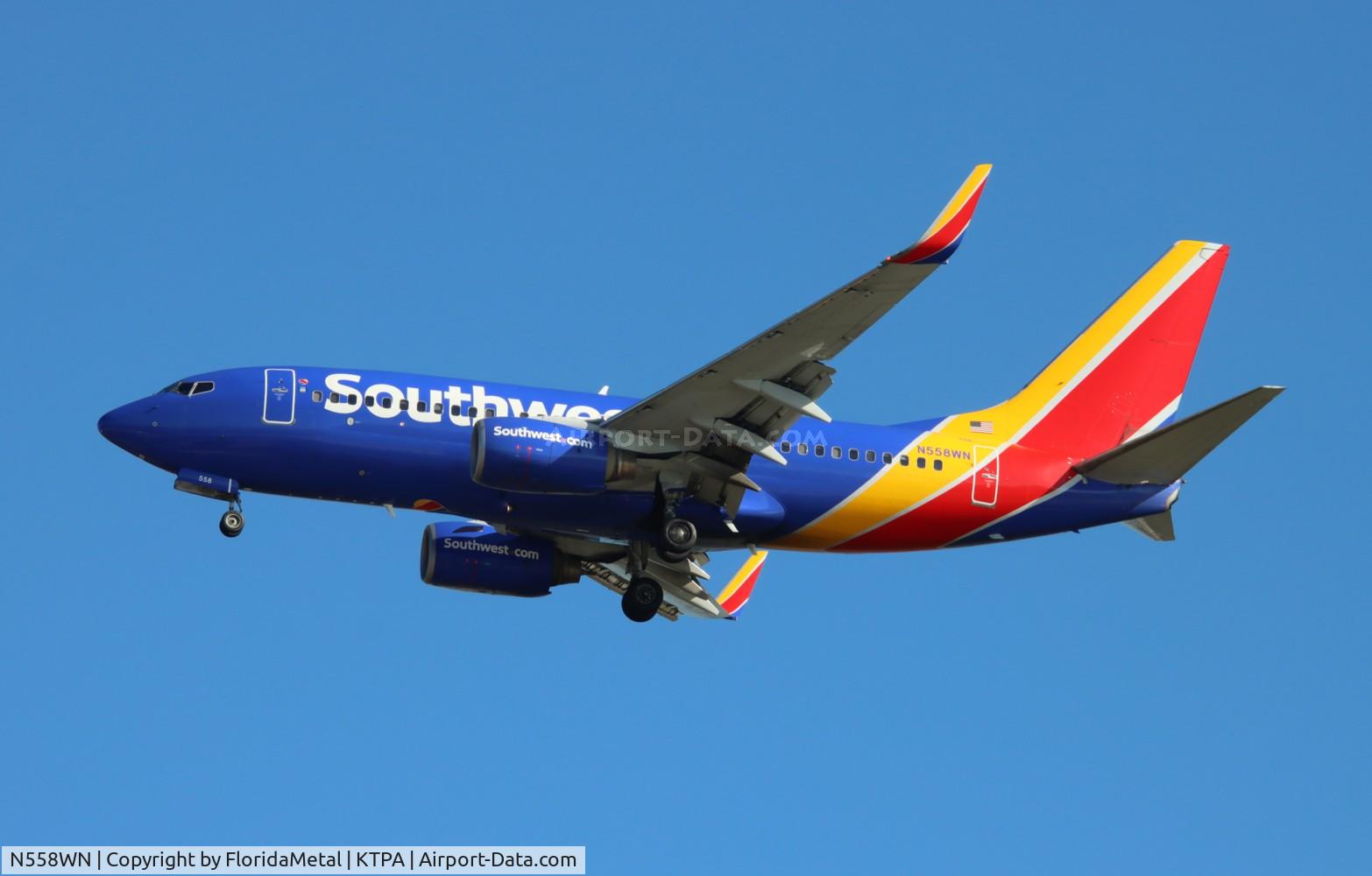 N558WN, 2002 Boeing 737-73V C/N 30248, SWA 737 zx dca-tpa