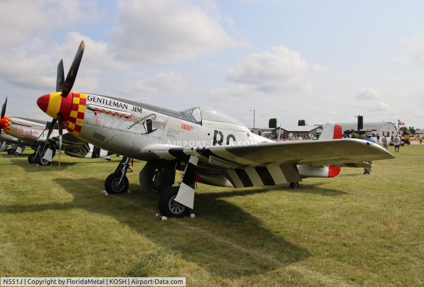 N551J, 1957 North American P-51D Mustang C/N 44-74230, P-51D Gentleman Jim zx 
