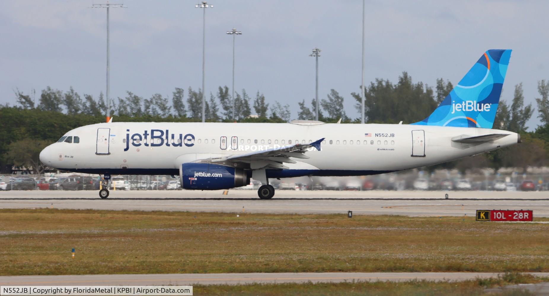 N552JB, 2002 Airbus A320-232 C/N 1861, JBU A320 zx pbi-jfk