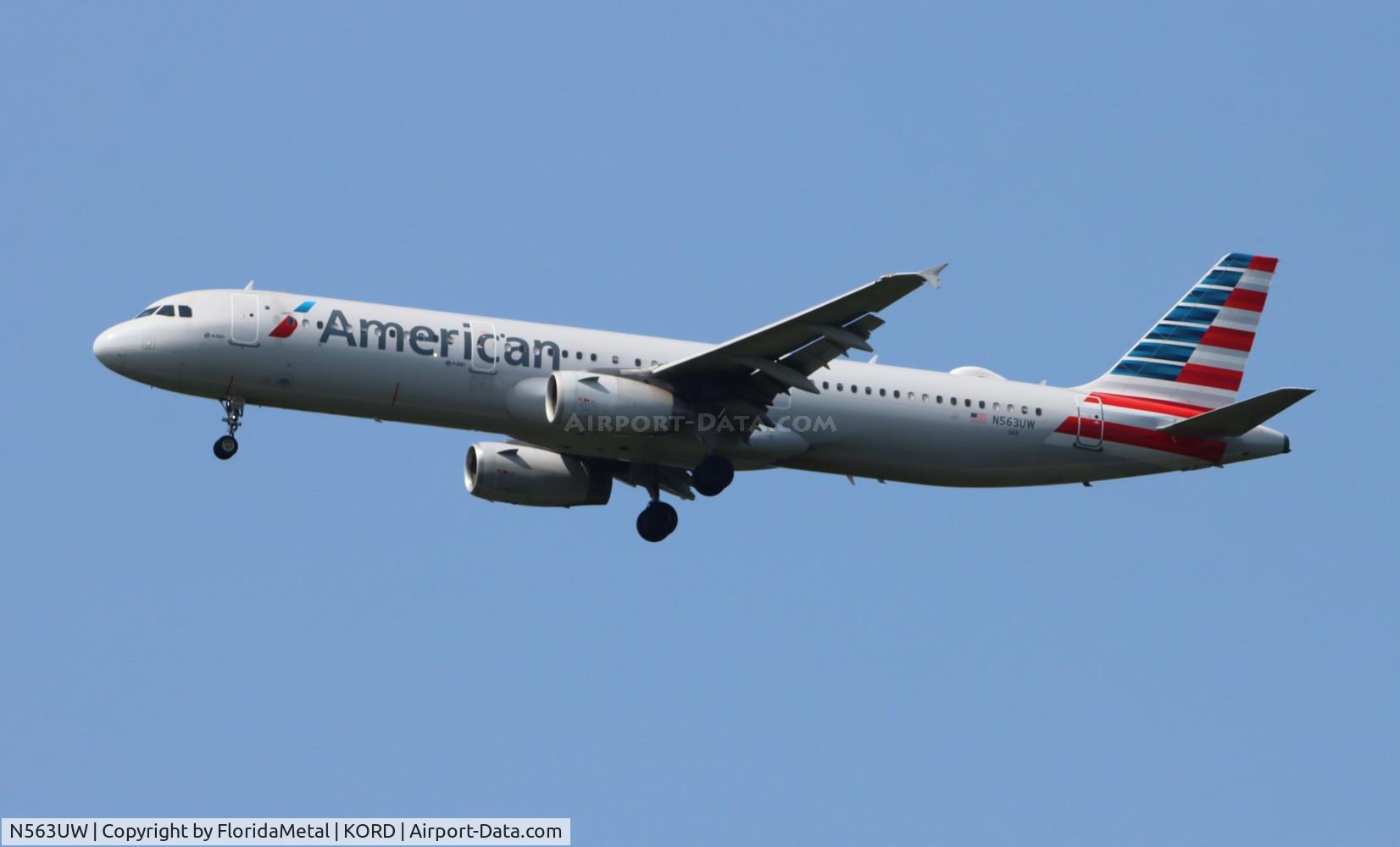 N563UW, 2012 Airbus A321-231 C/N 5368, AAL A321 zx phx-ord