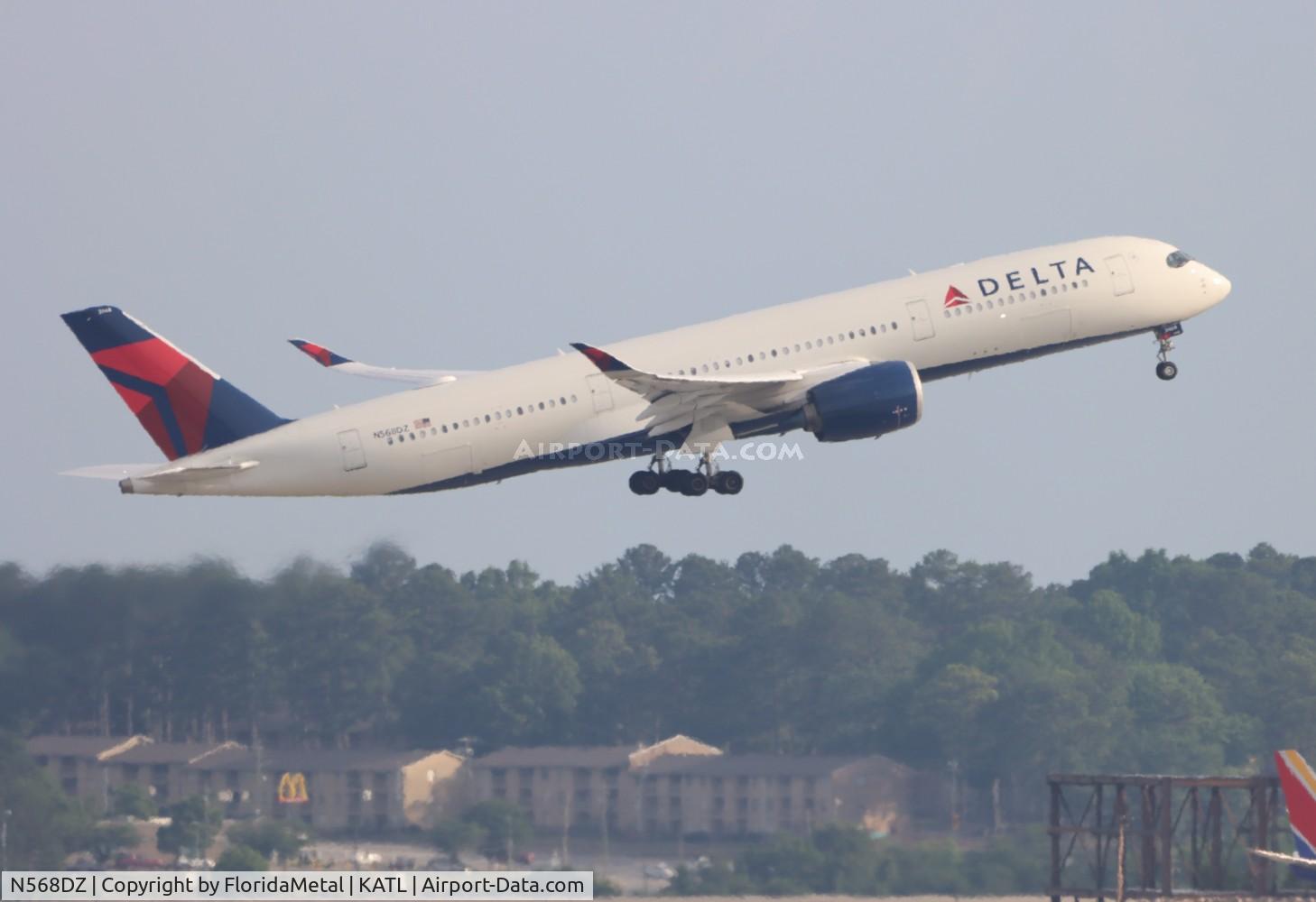 N568DZ, 2015 Airbus A350-941 C/N 0024, DAL A359 zx atl-bcn, lebl