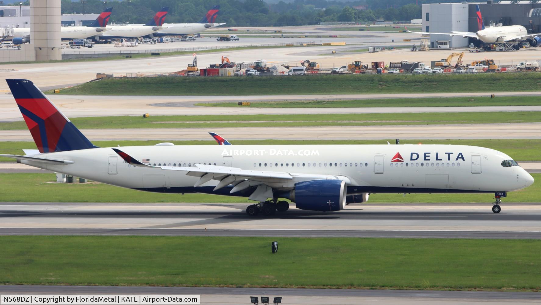 N568DZ, 2015 Airbus A350-941 C/N 0024, DAL A359 zx fco, lirf-atl