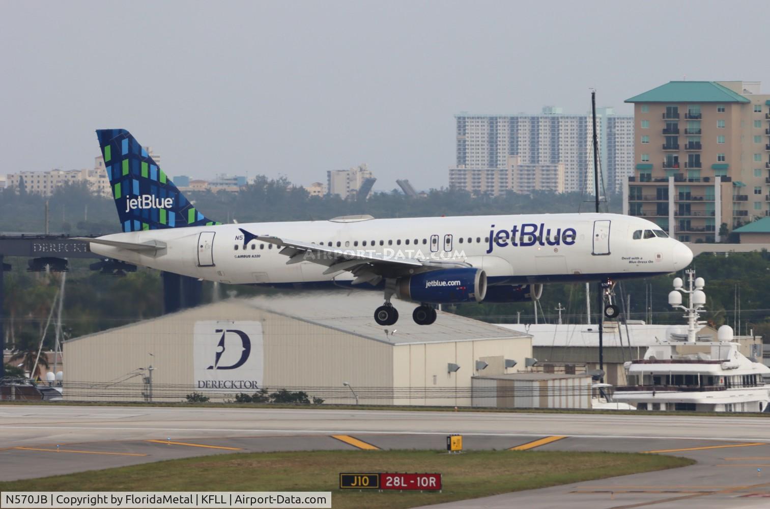 N570JB, 2003 Airbus A320-232 C/N 2099, JBU A320 zx bog, skbo-fll