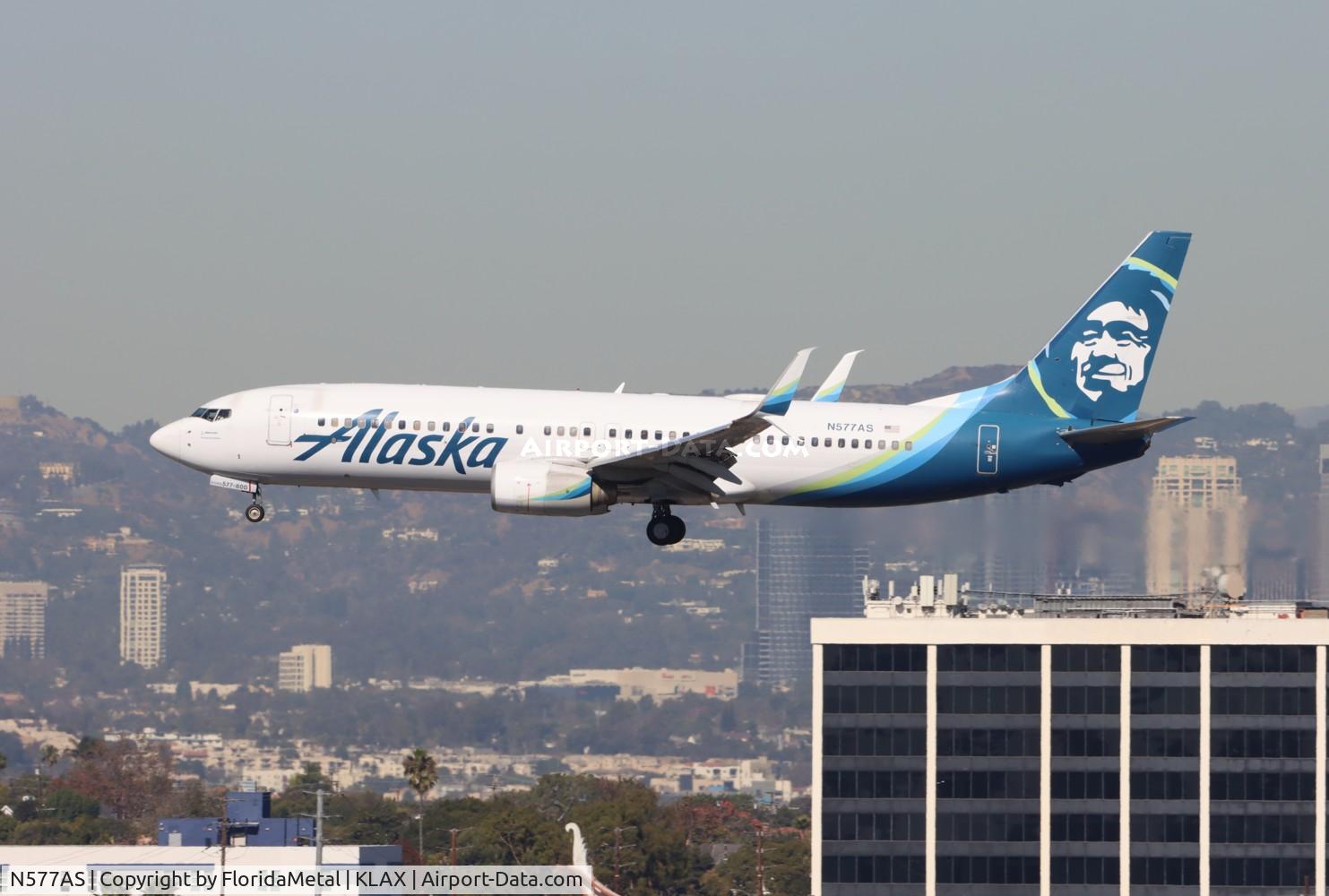 N577AS, 2007 Boeing 737-890 C/N 35186, ASA 738 zx sea-lax