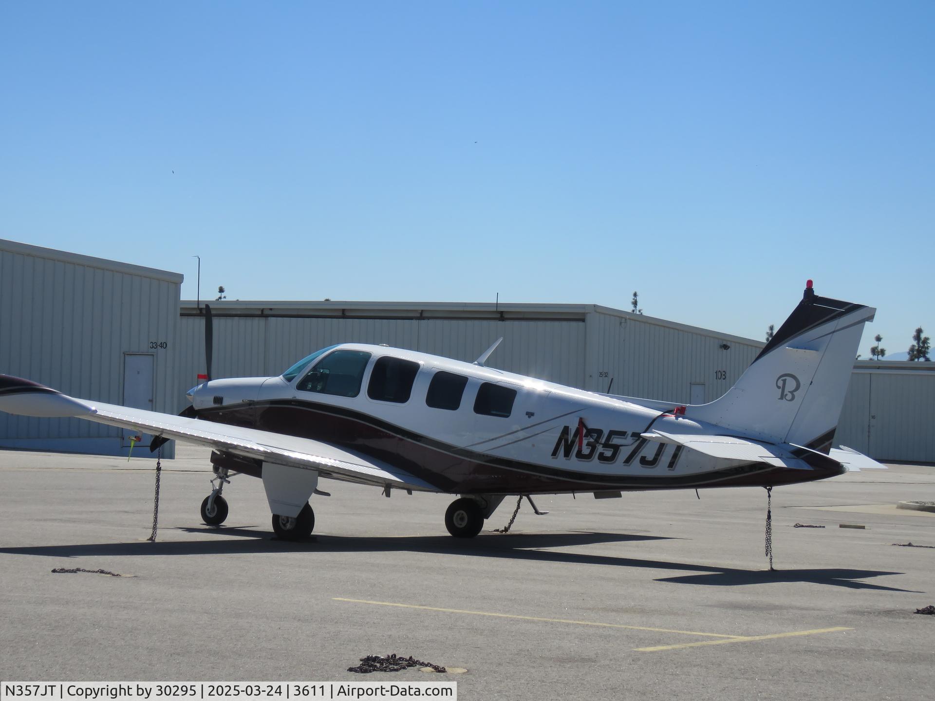 N357JT, 1979 Beech A36TC Bonanza 36 C/N EA-51, Parked