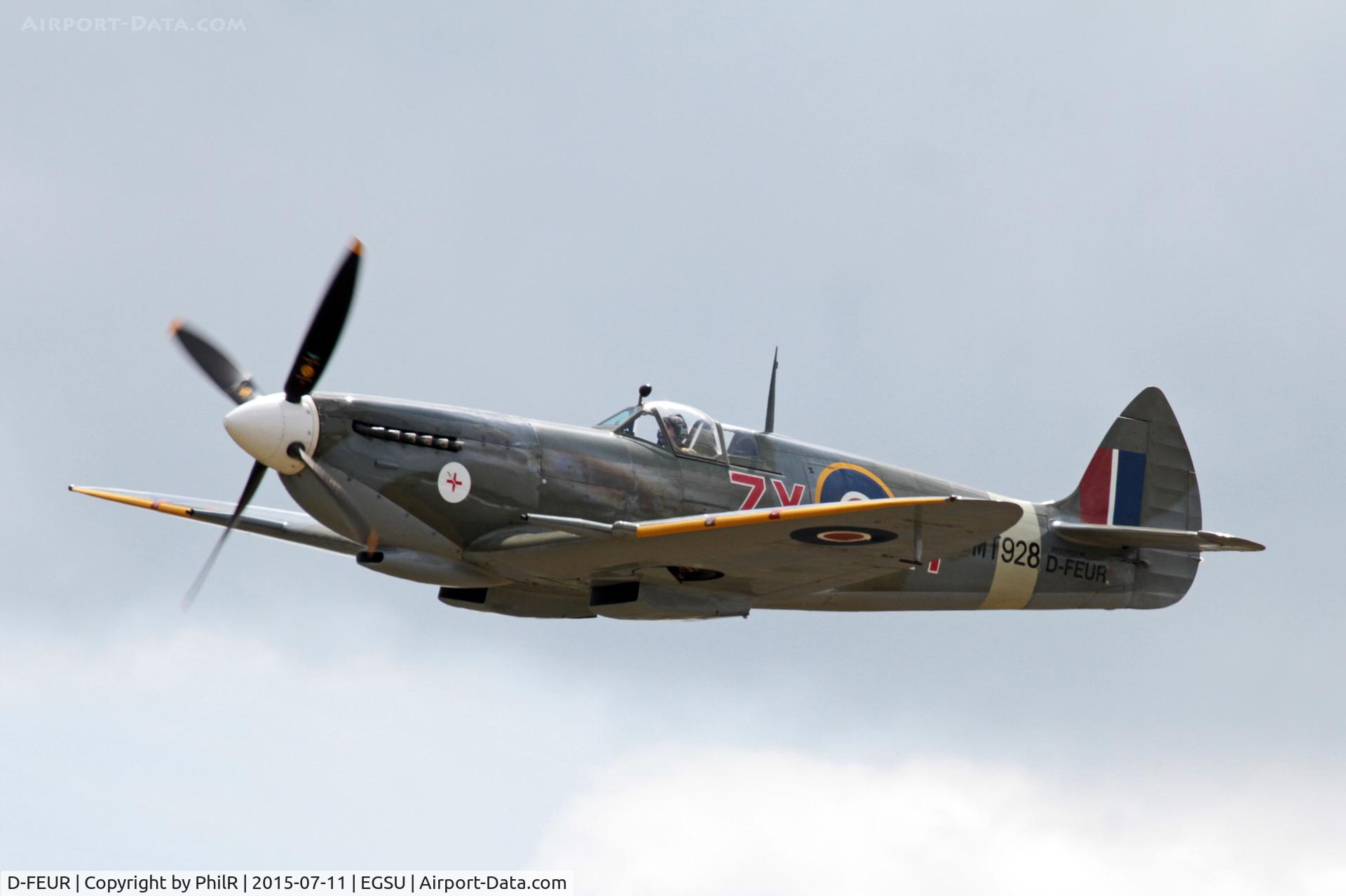 D-FEUR, 1944 Supermarine 359 Spitfire HF.VIIIc C/N 6S/583793, MT928 (MV154 G-BKMI D-FEUR) 1944 VS Spitfire LFXlllc RAF Duxford