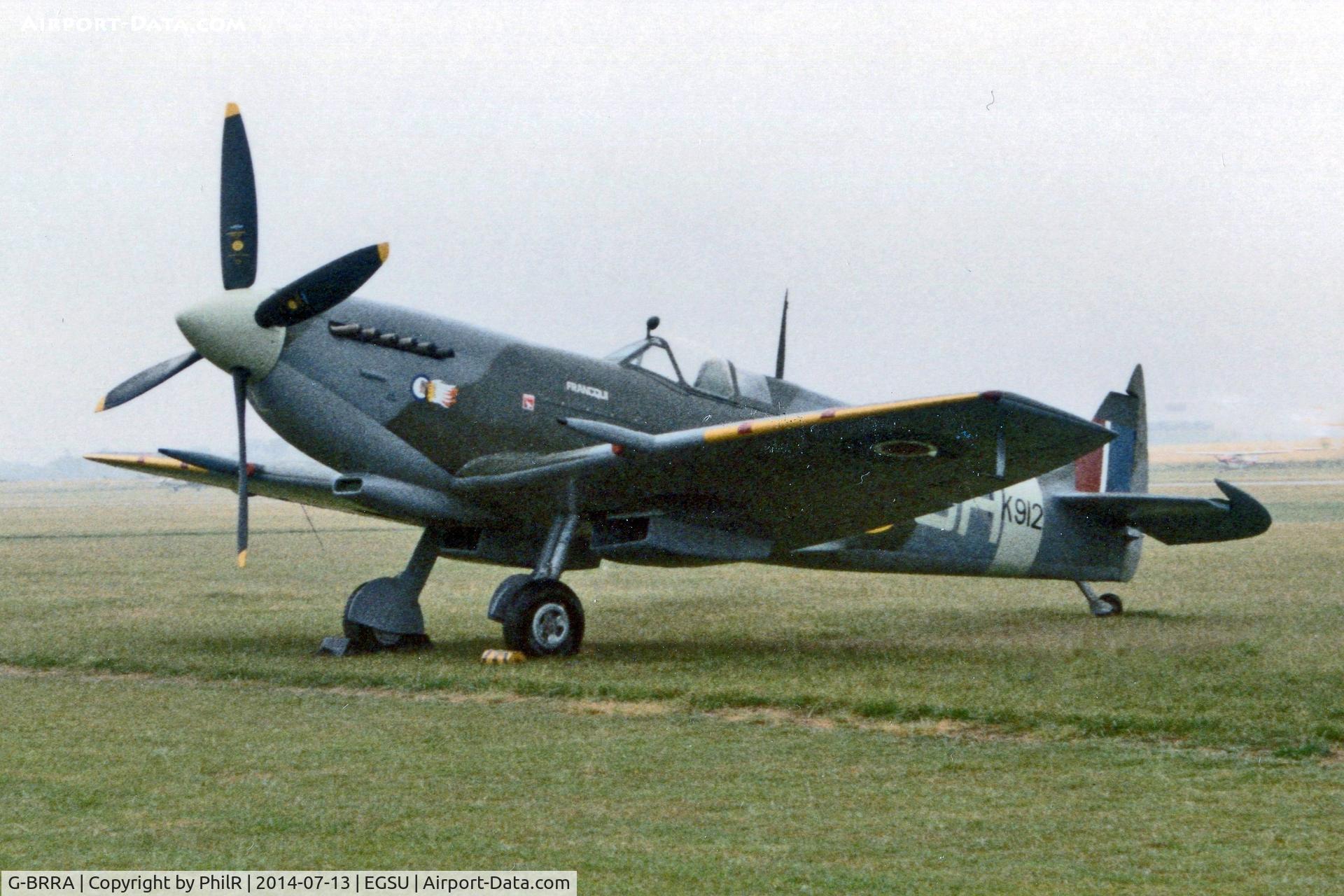 G-BRRA, 1942 Supermarine 361 Spitfire LF.IXc C/N CBAF.IX.8185, MK912 1944 VS Spitfire lX RAF Flying Legends Duxford 13.07.14(6)
