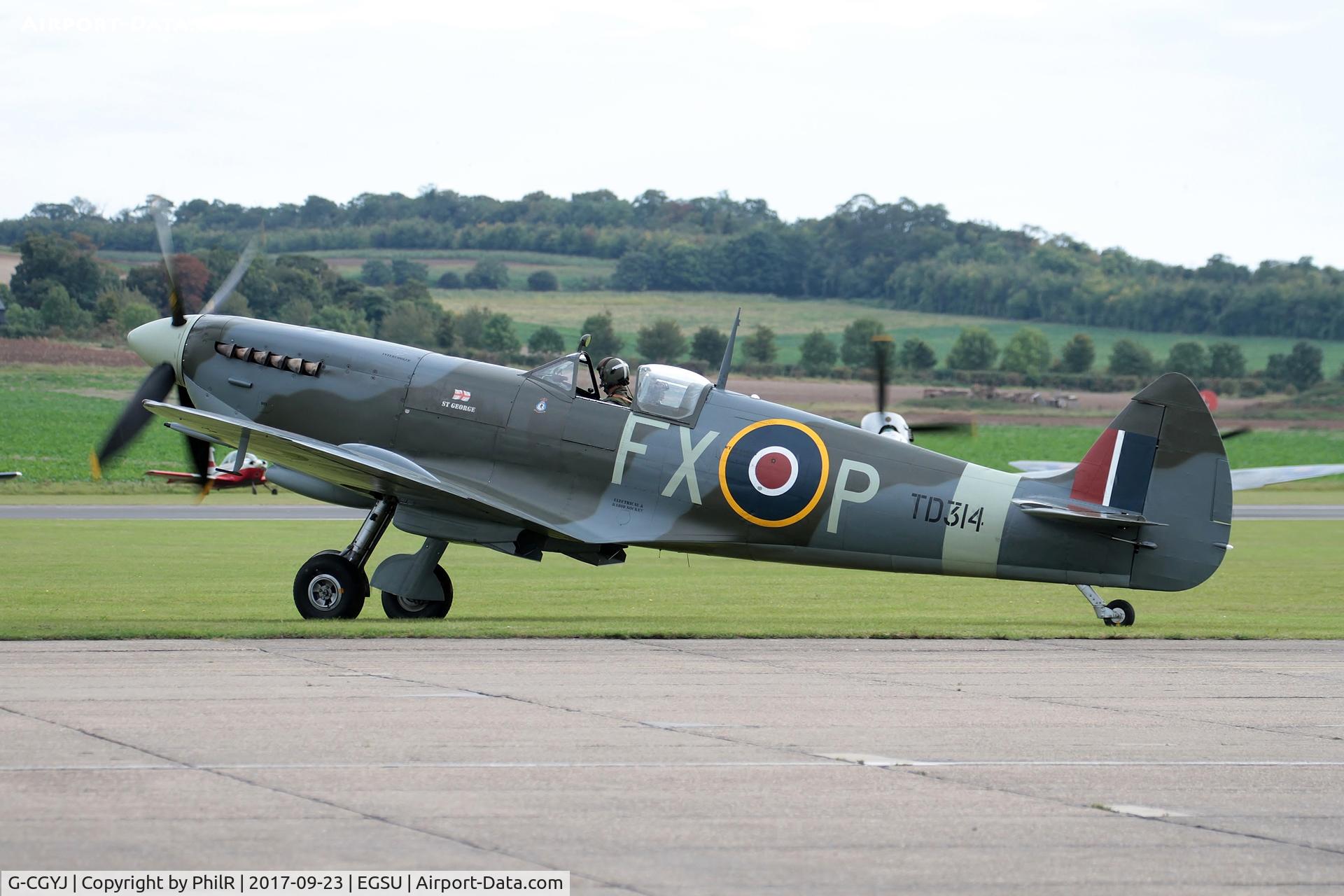 G-CGYJ, 1944 Supermarine Spitfire HFIX  (Mark IXe) C/N CBAF 10492, TD314 (G-CGYJ) 1944 VS Spitfire IX RAF BoB Air Show Duxford