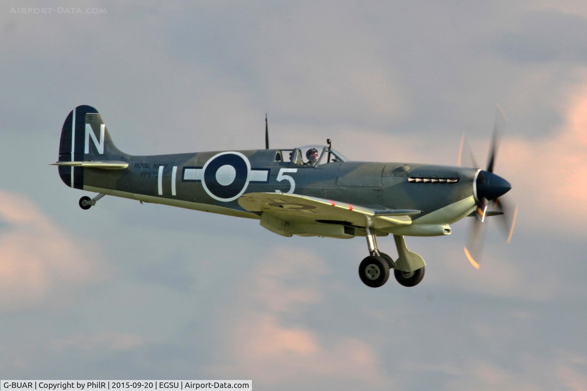 G-BUAR, 1944 Supermarine 358 Seafire LF.III C/N AIR/2605/C23(C), PP972 (G-BUAR) 1944 VS Seafire LFlllc RN BoB 75th Anniversary Duxford 
