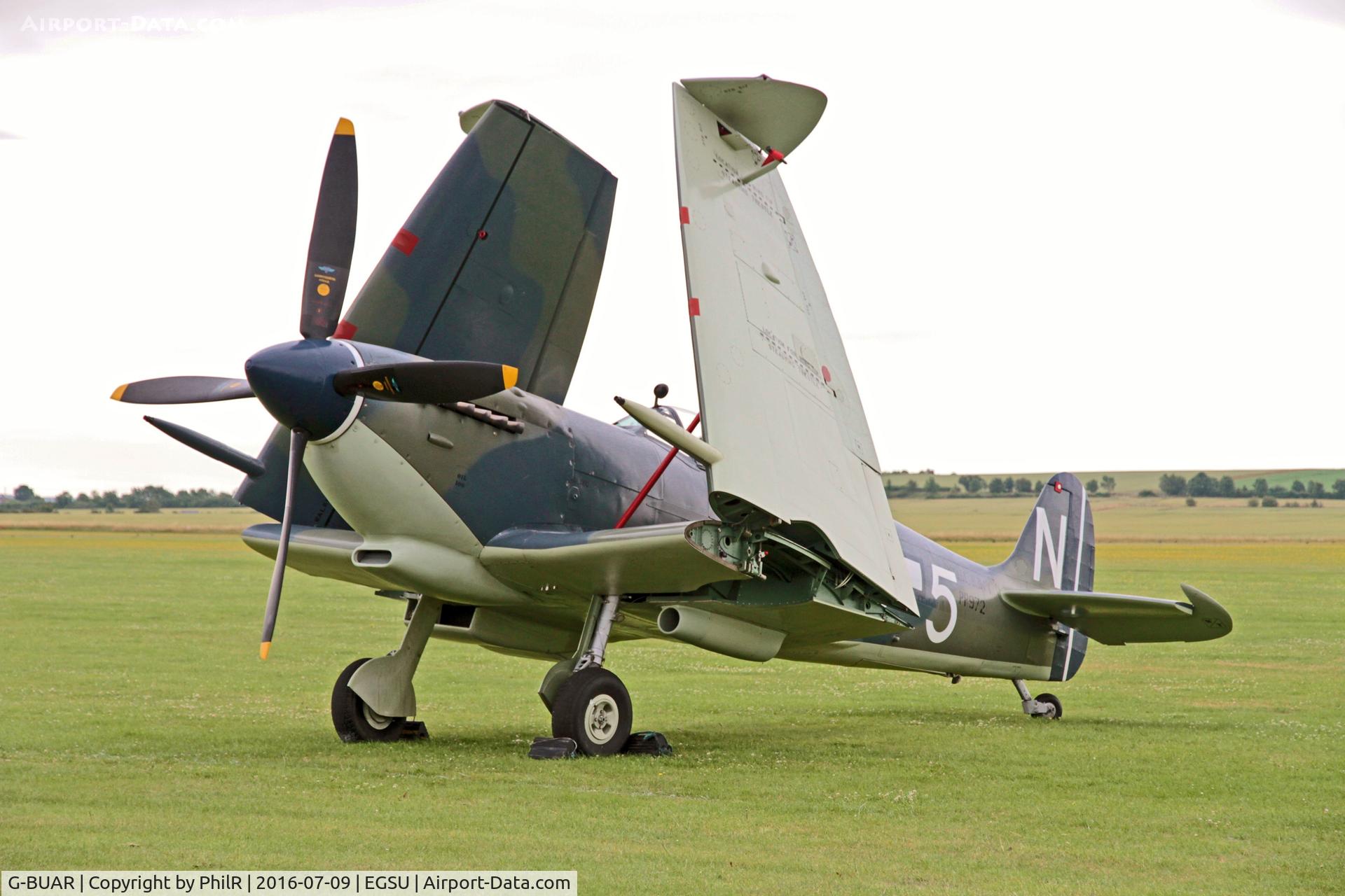 G-BUAR, 1944 Supermarine 358 Seafire LF.III C/N AIR/2605/C23(C), PP972 (G-BUAR) 1944 VS Seafire LFlllc RN Flying Legends Duxford  