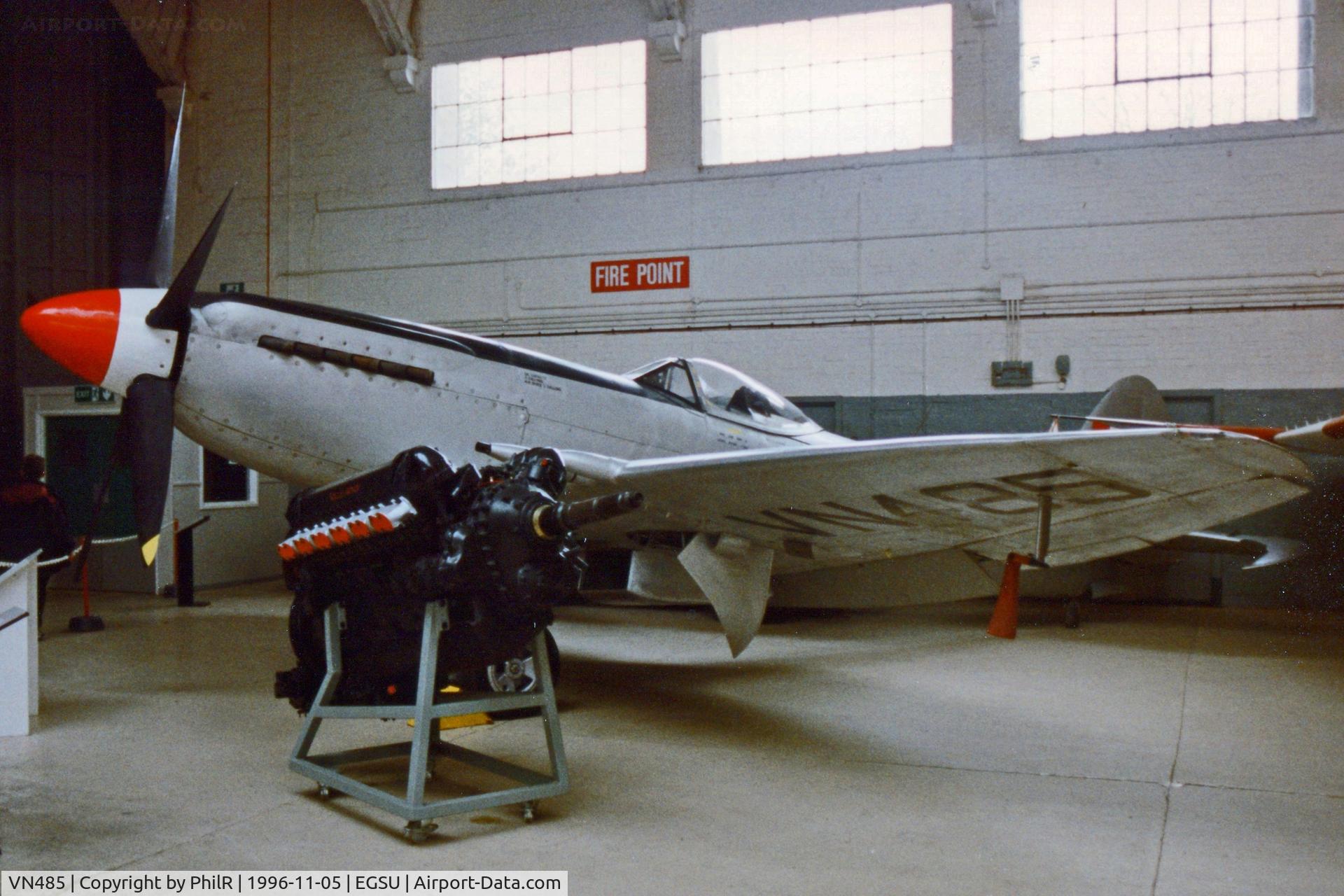 VN485, Supermarine 356 Spitfire F.24 C/N SMAF.21567, VN485 1947 VS Spitfire F24 RAF Duxford 