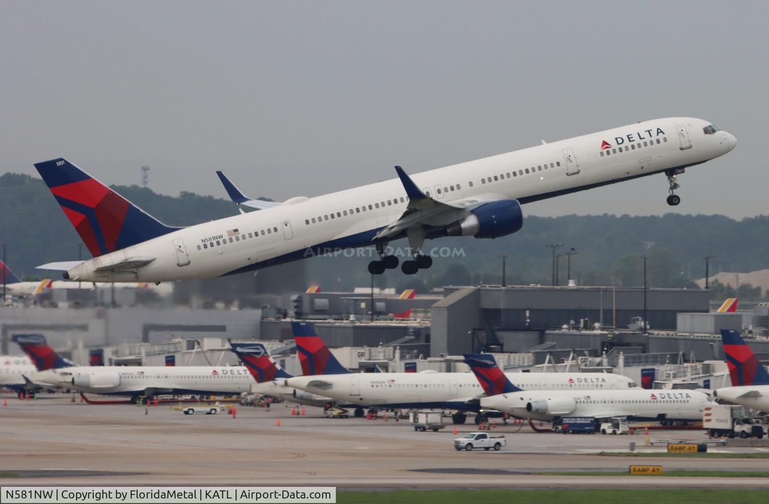 N581NW, 2002 Boeing 757-351 C/N 32982, DAL 753 zx atl-sea