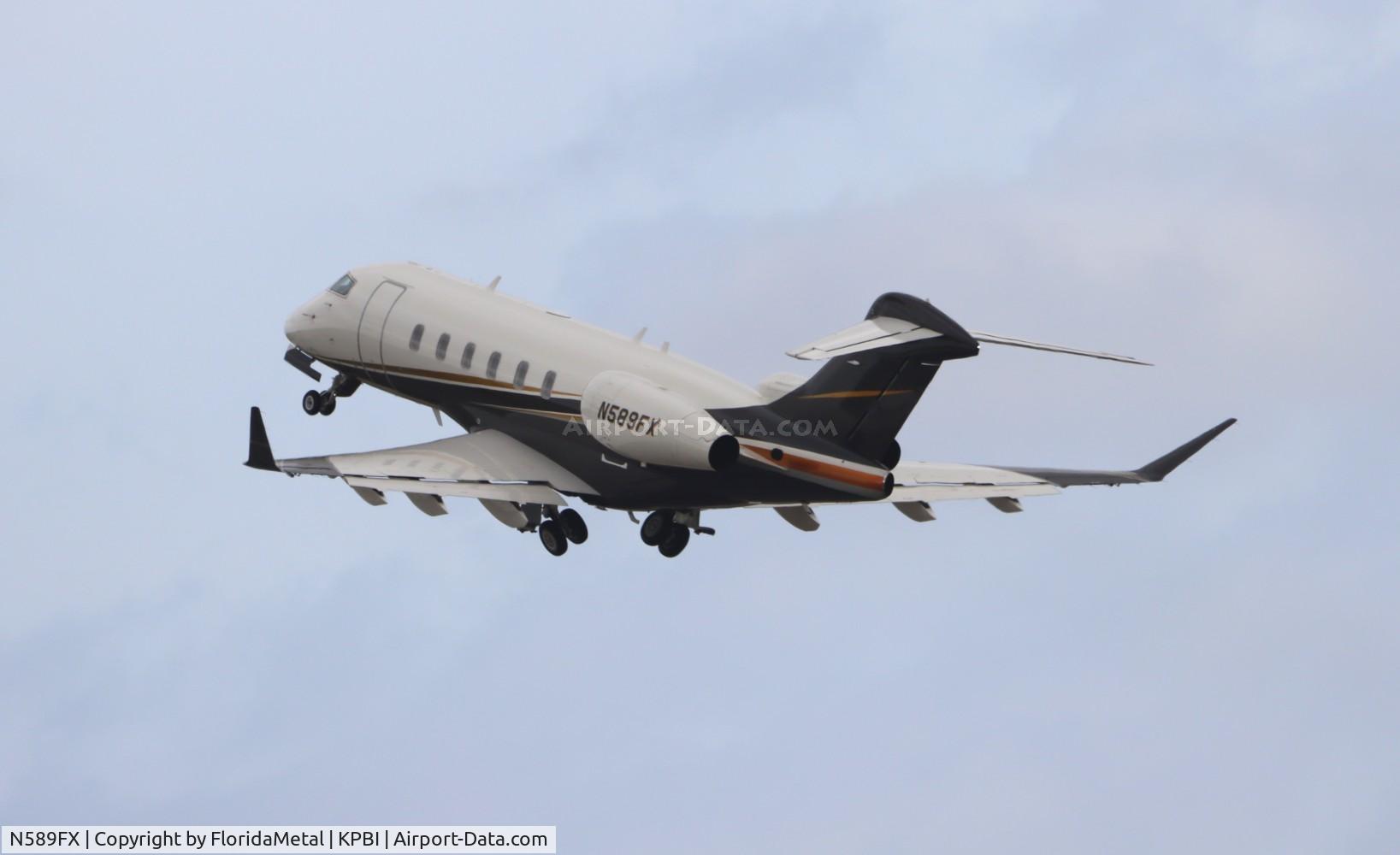 N589FX, 2018 Bombardier BD-100-1A10 C/N 20757, Challenger 300 zx pbi-iad