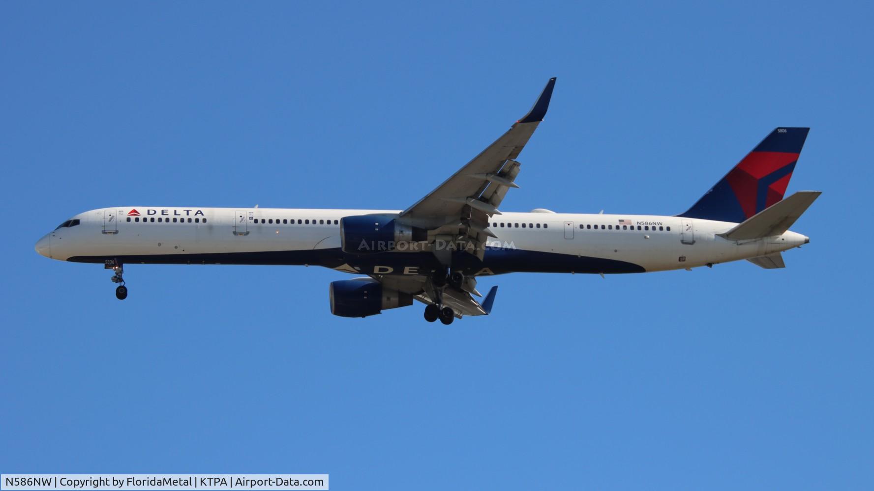 N586NW, 2002 Boeing 757-351 C/N 32987, DAL 753 zx dtw-tpa