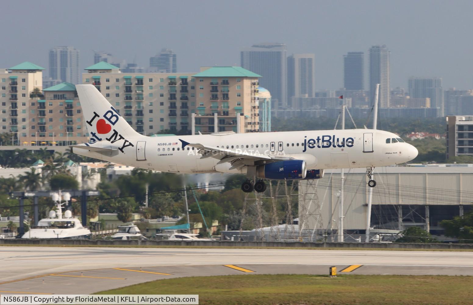 N586JB, 2004 Airbus A320-232 C/N 2160, JBU A320 I Love NY zx mbj, mkjs-fll