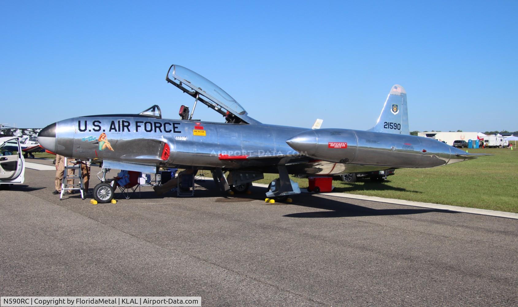 N590RC, 1957 Canadair T-33AN Silver Star 3 C/N T33-590, T-33 zx