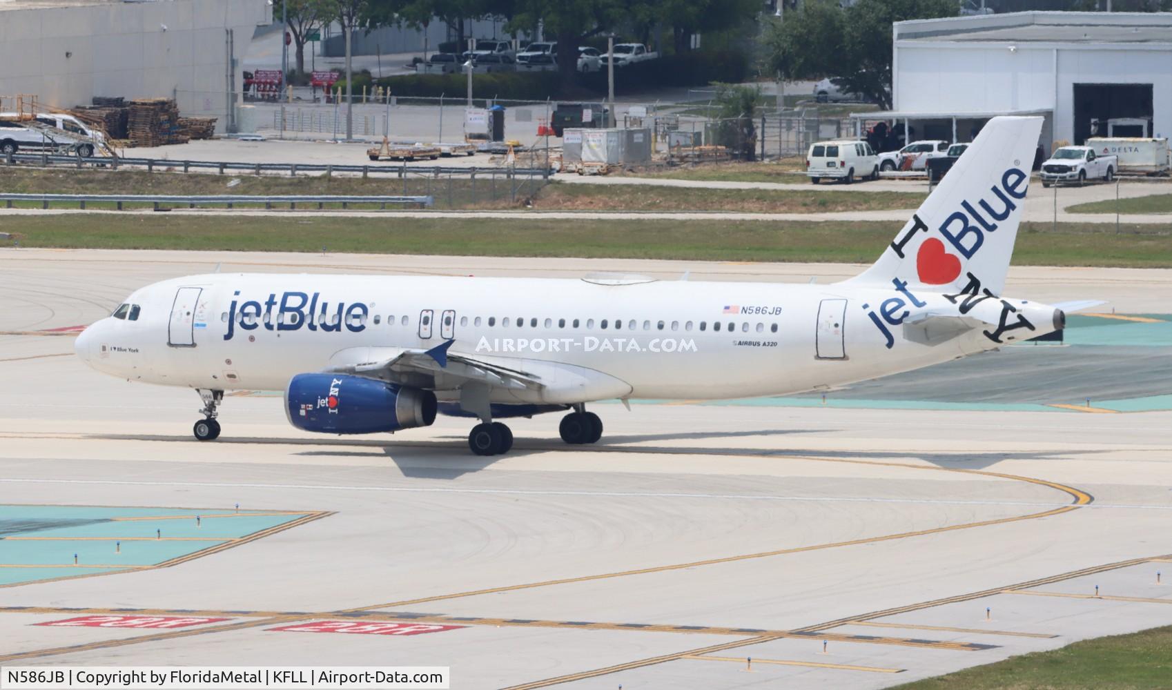 N586JB, 2004 Airbus A320-232 C/N 2160, JBU A320 I love NY zx fll-mbj, mkjs