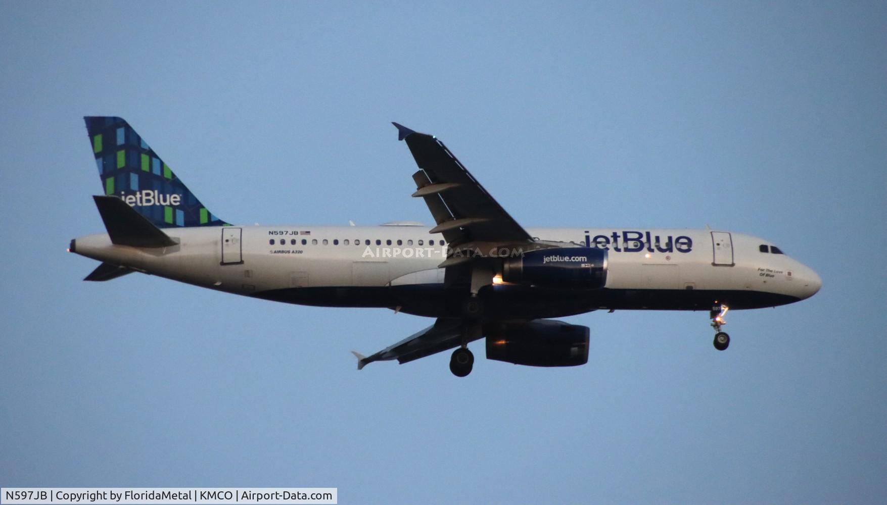 N597JB, 2004 Airbus A320-232 C/N 2307, JBU A320 zx hpn-mco