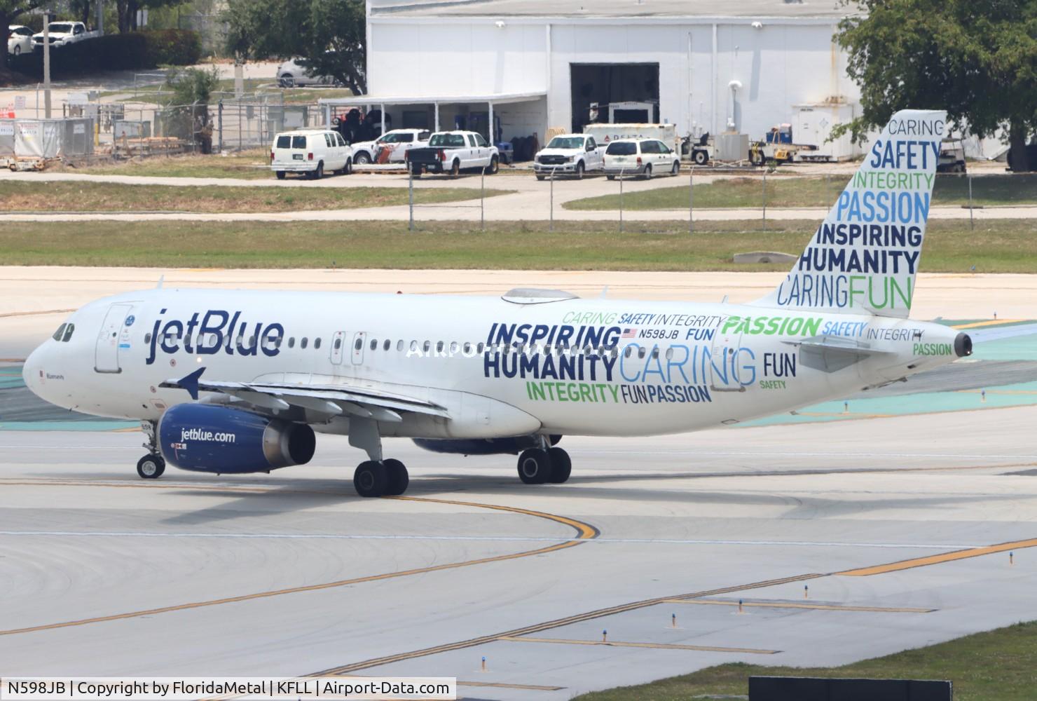 N598JB, 2004 Airbus A320-232 C/N 2314, JBU A320 Inspiring Bluemanity zx fll-orh