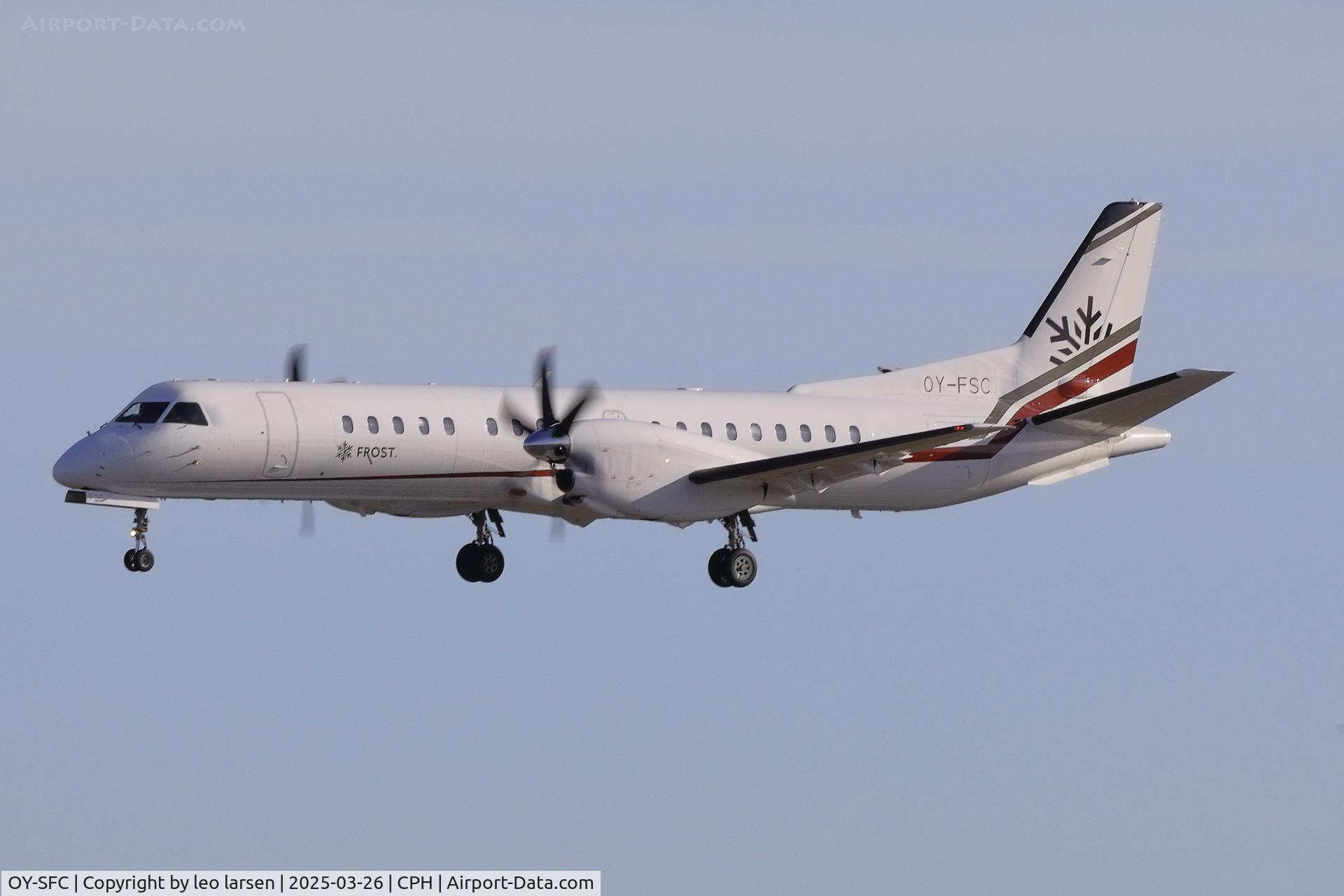 OY-SFC, 1995 Saab 2000 C/N 2000-018, Copenhagen 26.3.2025