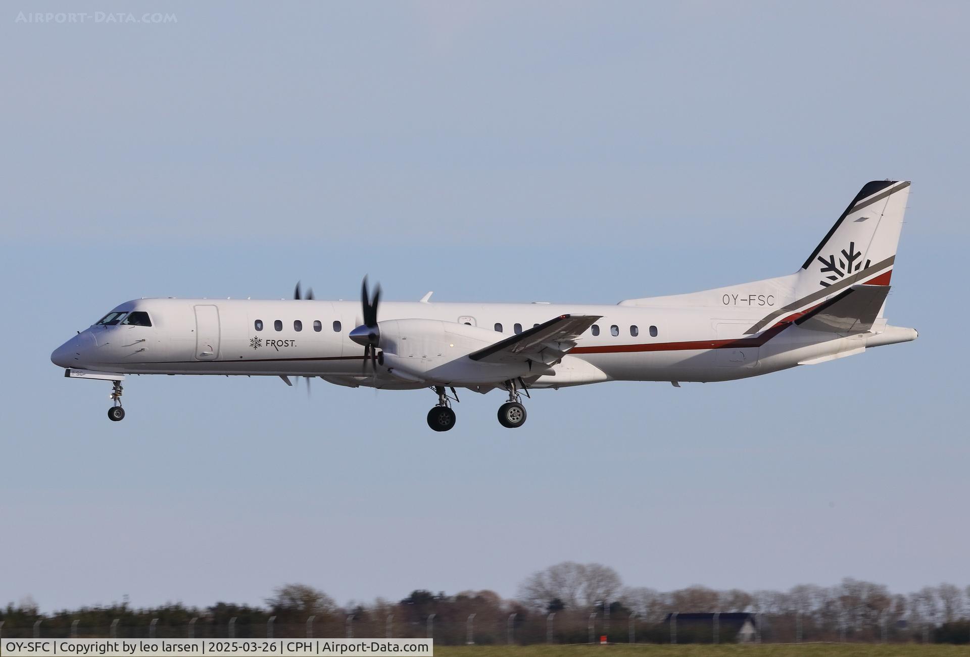 OY-SFC, 1995 Saab 2000 C/N 2000-018, Copenhagen