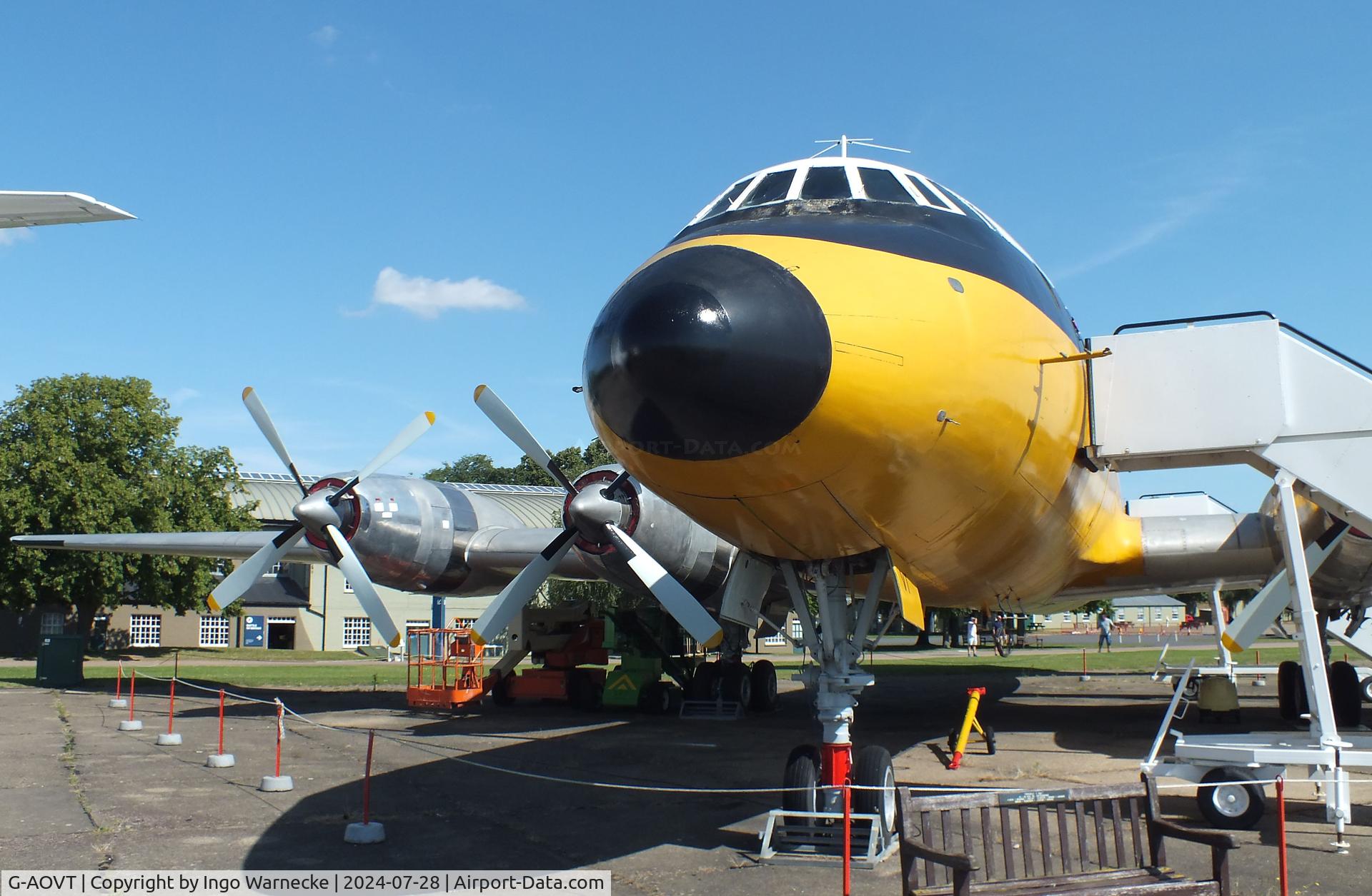 G-AOVT, 1958 Bristol 175 Britannia 312 C/N 13427, Bristol Britannia 312 at the IWM and other collections, Duxford
