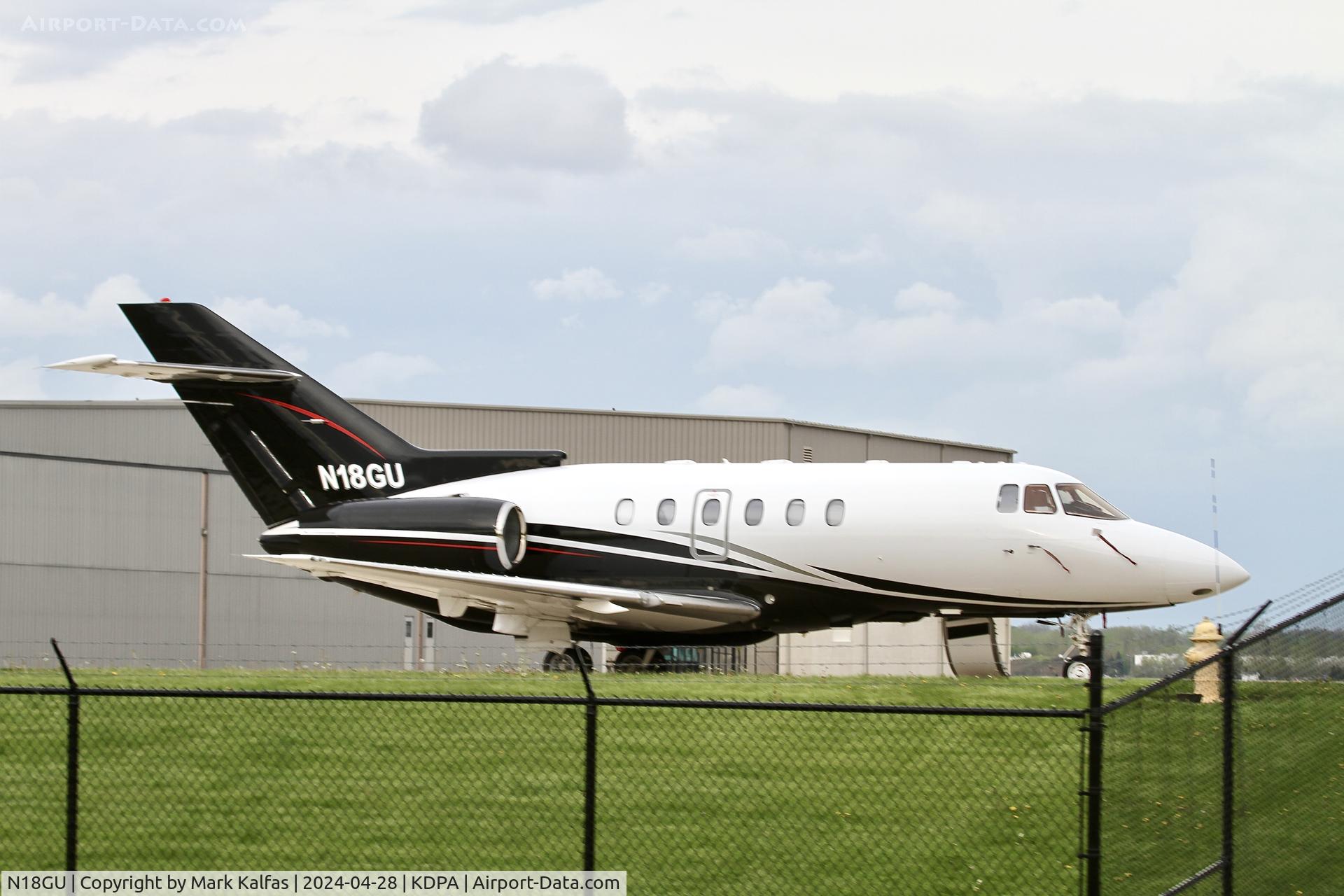N18GU, 2001 Raytheon Hawker 800XP C/N 258522, H25B KNOC LLC Hawker 800XP n18GU at KDPA
