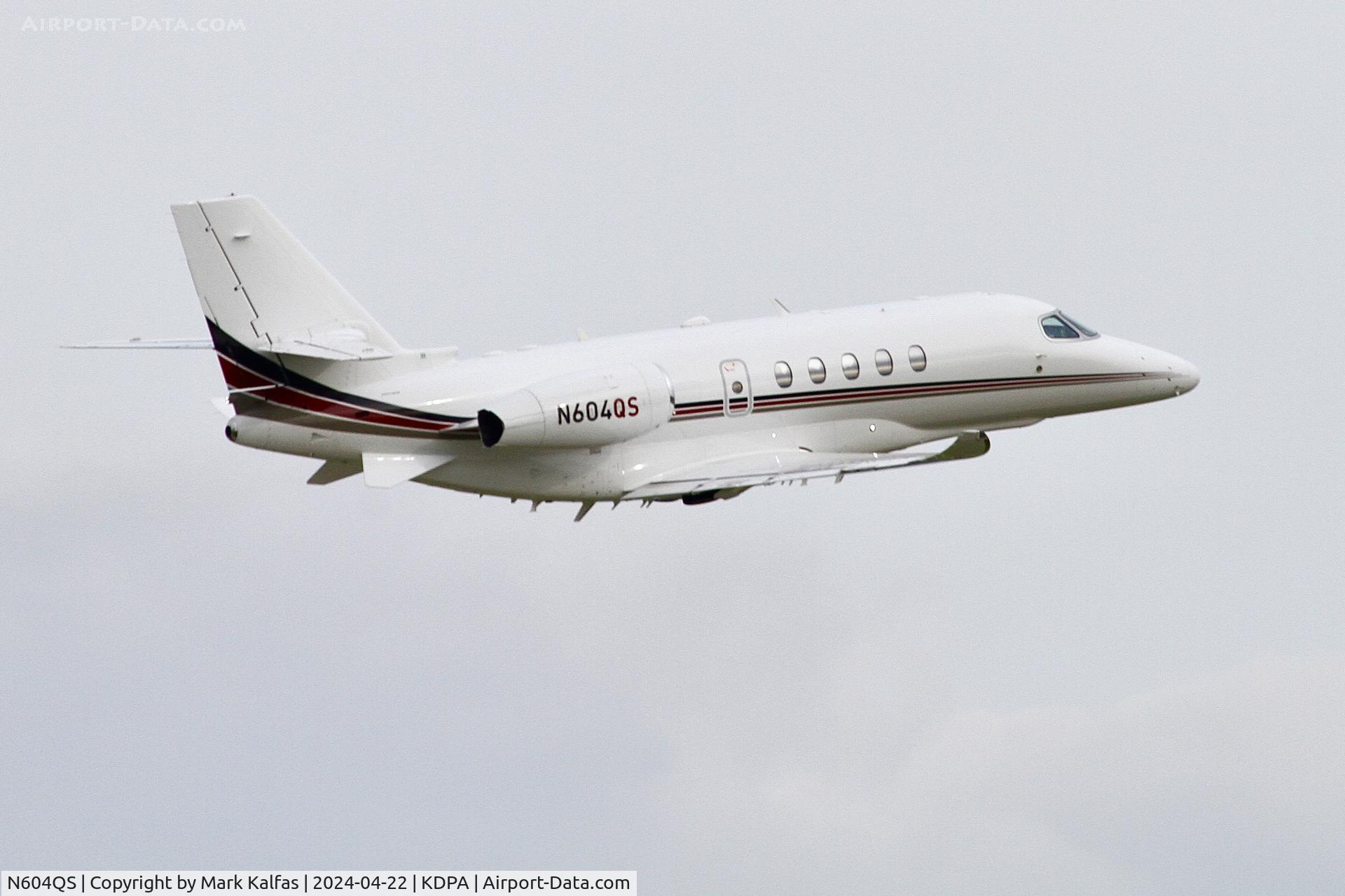 N604QS, 2001 Cessna 560XL Citation Excel C/N 560-5204, C56X NETJETS Cessna 680A Citation Latitude N604QS departing 20R KDPA