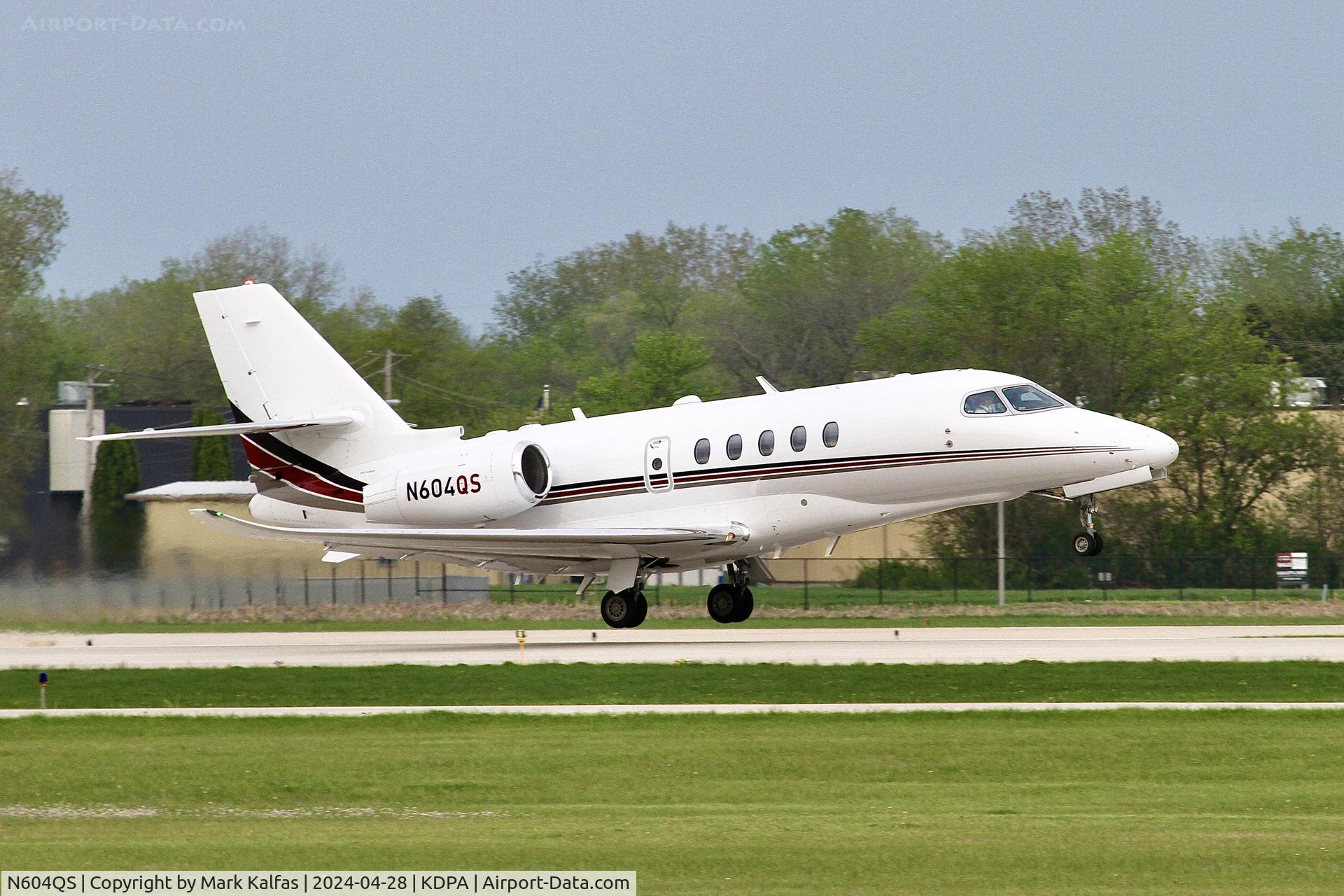 N604QS, 2001 Cessna 560XL Citation Excel C/N 560-5204, C56X NETJETS Cessna 680A Citation Latitude N604QS departing 20R KDPA
