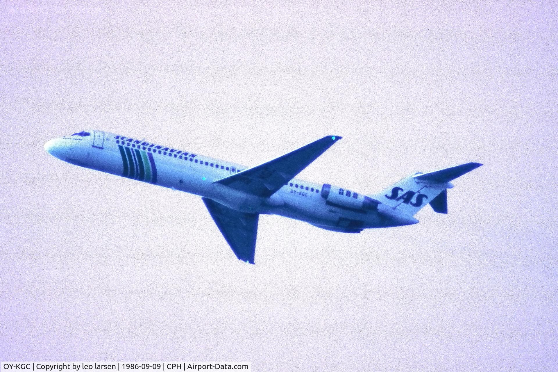 OY-KGC, 1968 Douglas DC-9-41 C/N 47286, Copenhagen 9.9.1986