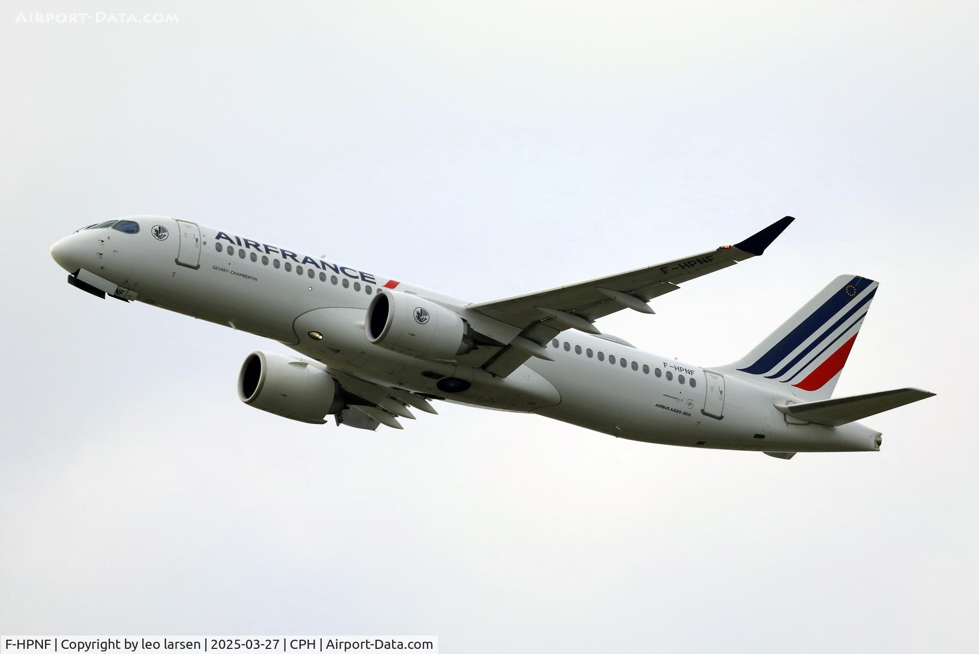 F-HPNF, 2023 Airbus Canada A220-300 C/N 55242, Copenhagen 27.3.2025